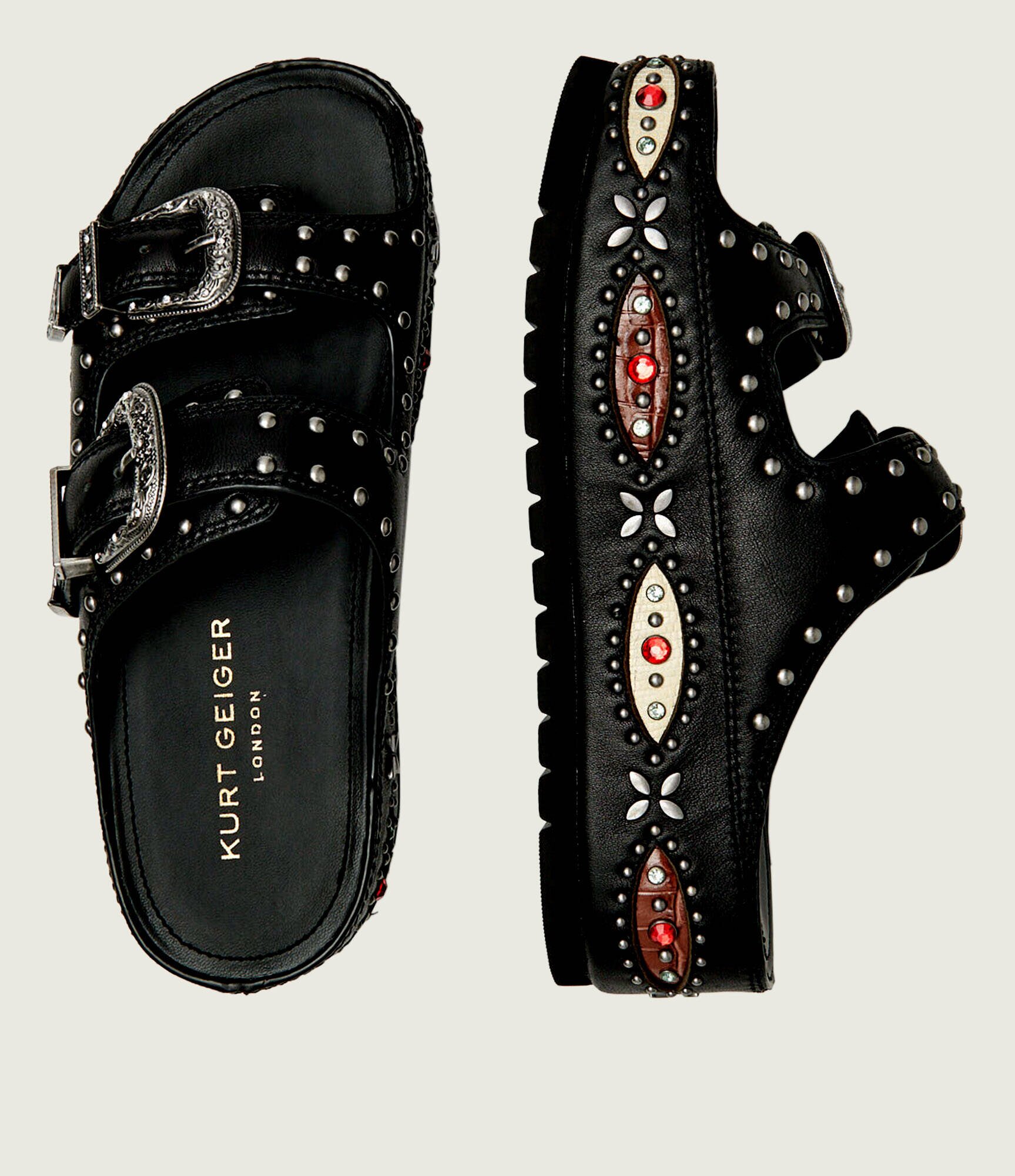 Kurt Geiger De piele șlapi Western Buckle