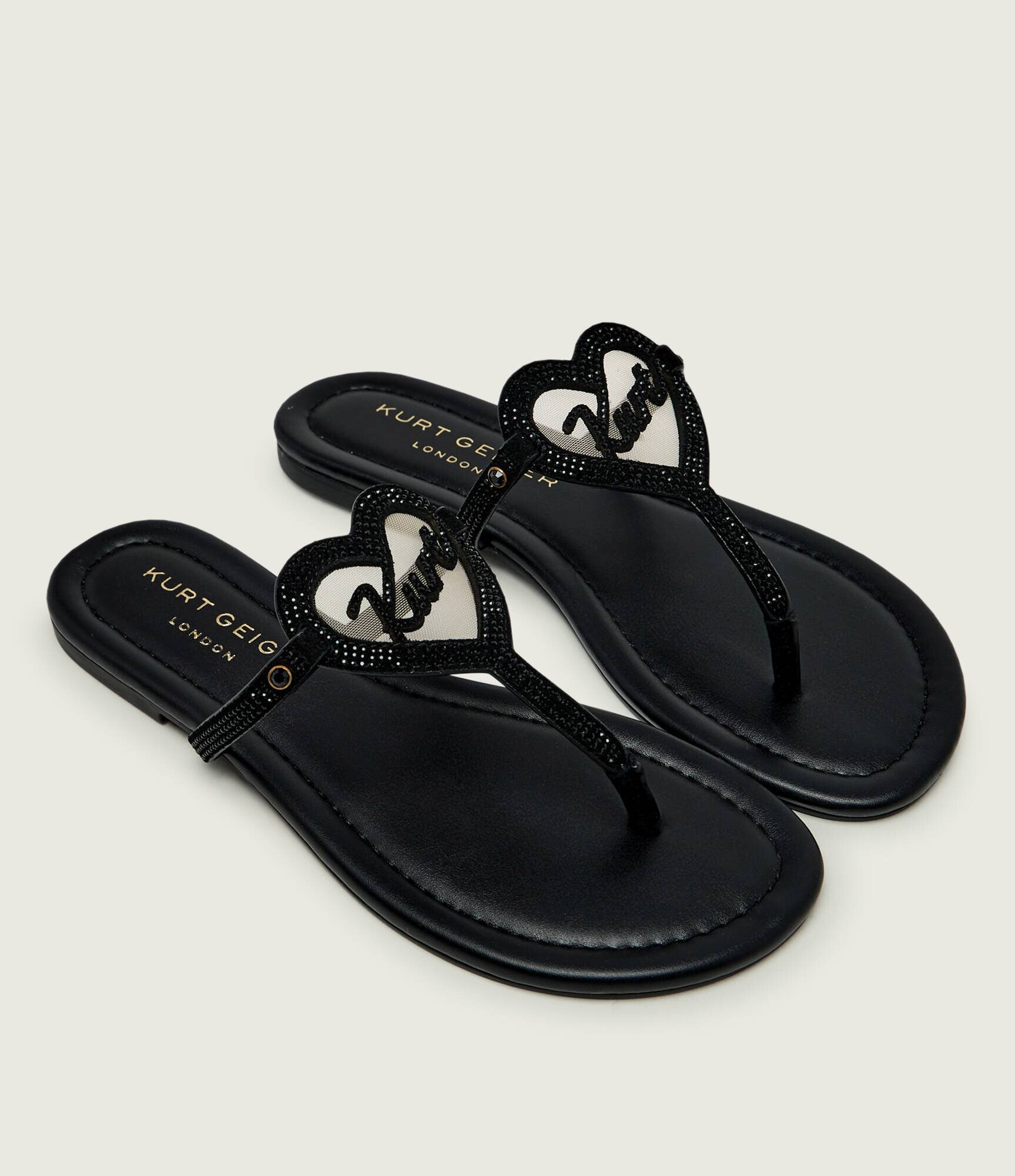 Kurt Geiger Flip flops KURT HEART T-BAR | piele întoarsă