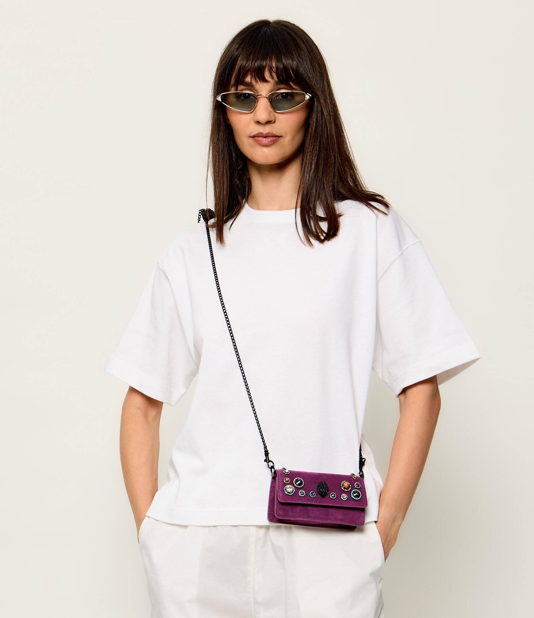 Kurt Geiger Geantă pe umăr Long Nano Shoreditch | piele întoarsă