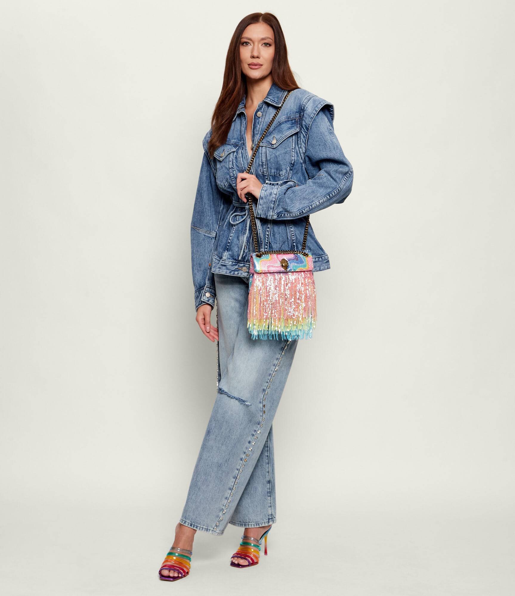 Kurt Geiger Geantă pe umăr MINI KENSINGTON FRINGE