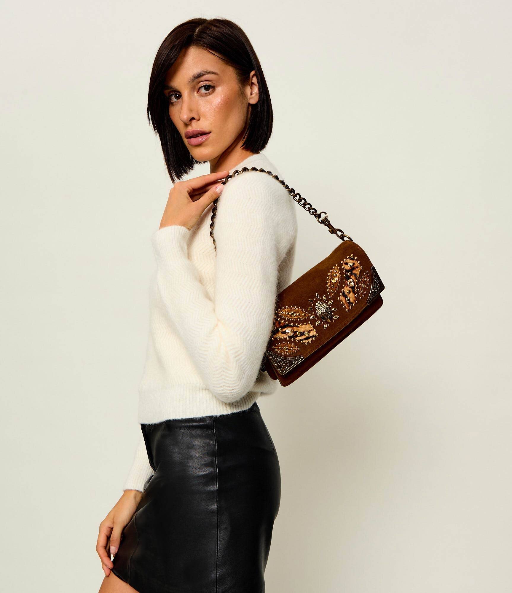Kurt Geiger Geantă pe umăr Sloane Soft | piele întoarsă
