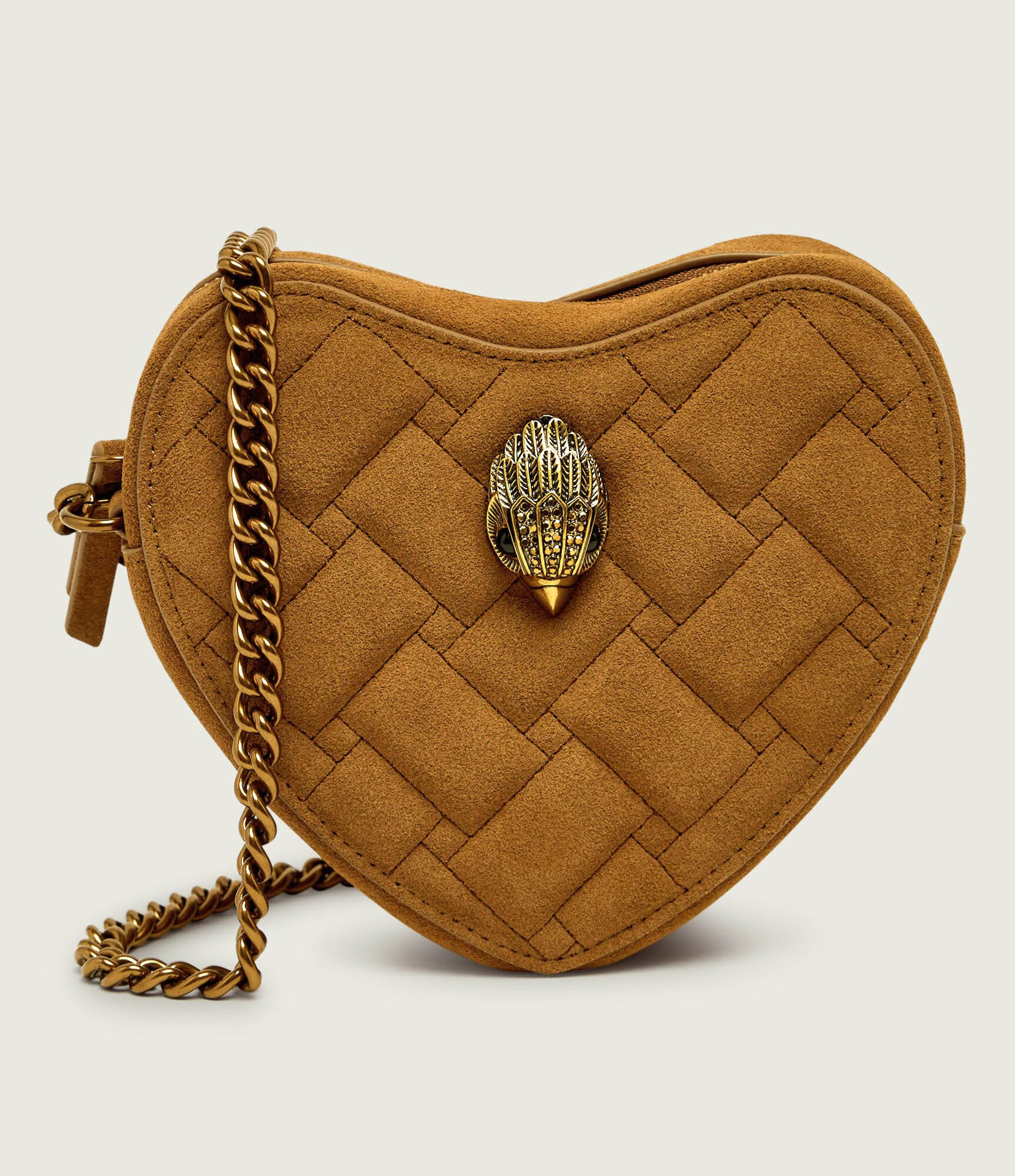 Kurt Geiger Geantă poștaș Kensington Heart | piele întoarsă