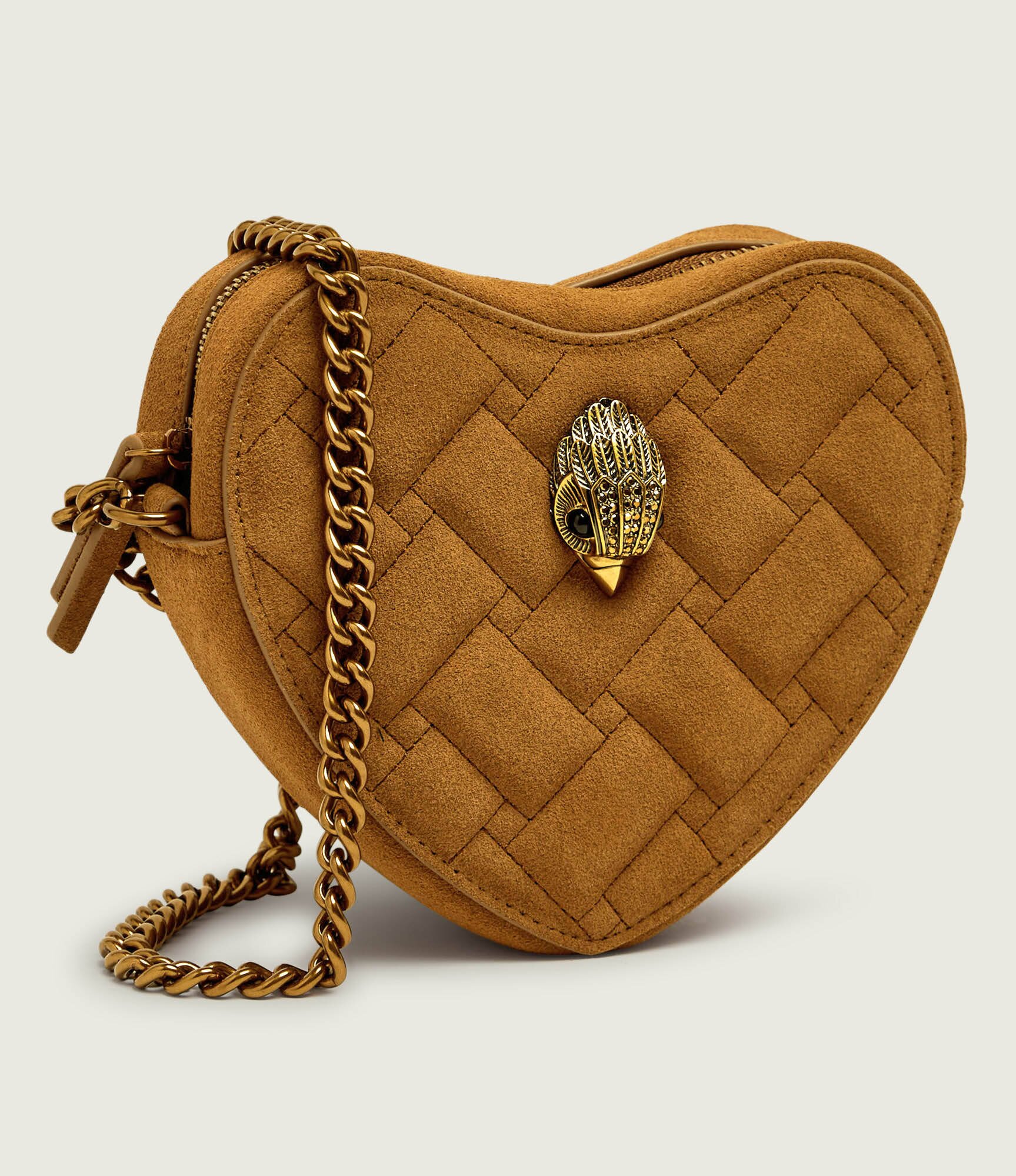 Kurt Geiger Geantă poștaș Kensington Heart | piele întoarsă