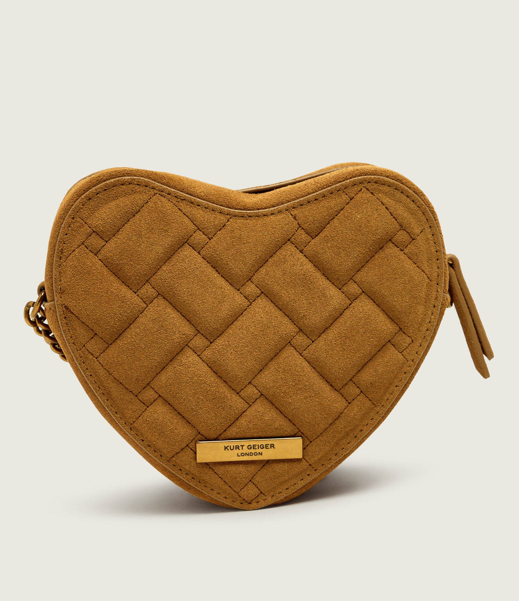 Kurt Geiger Geantă poștaș Kensington Heart | piele întoarsă