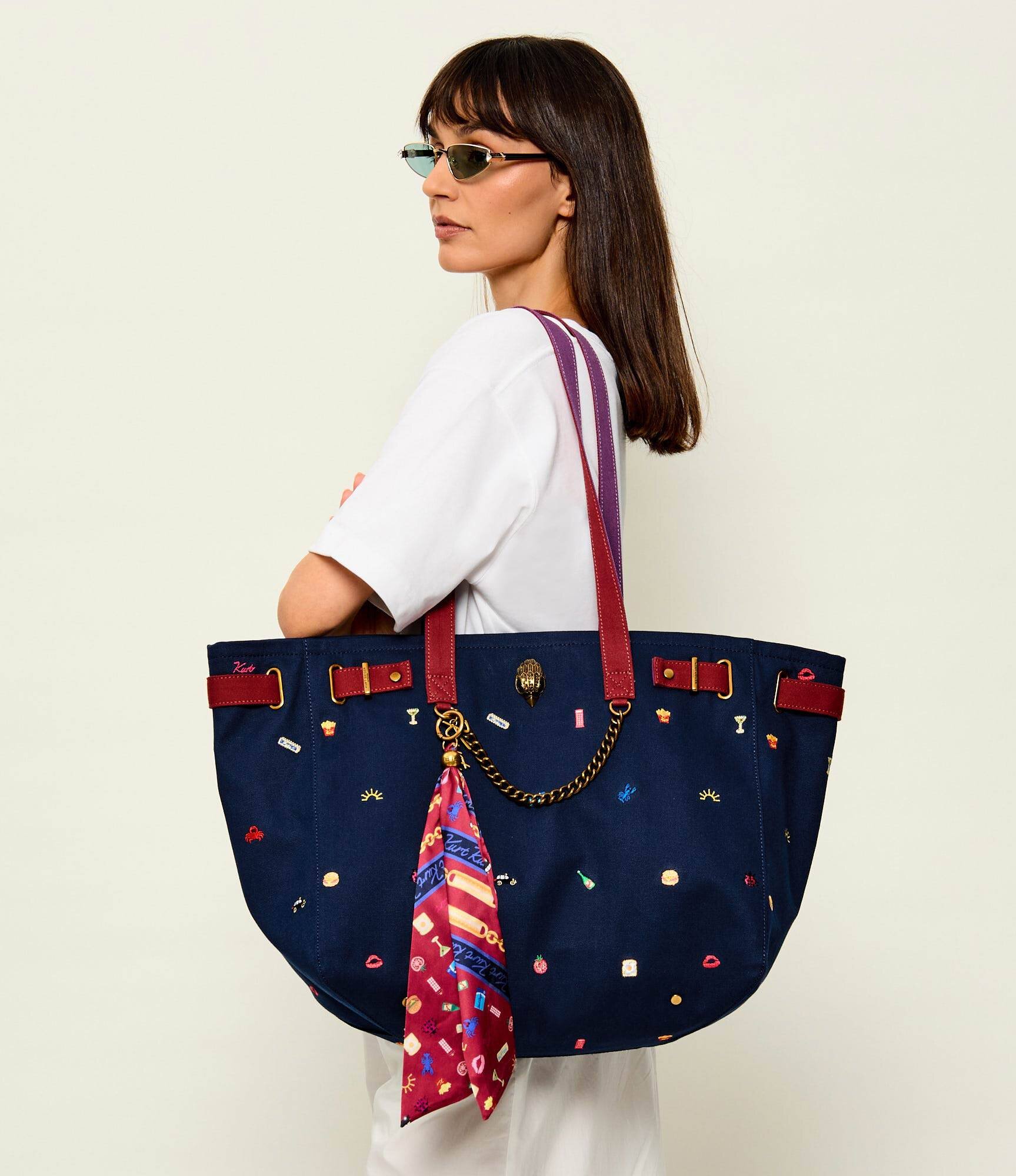 Kurt Geiger Geantă shopper + eșarfă pătrată Sloane