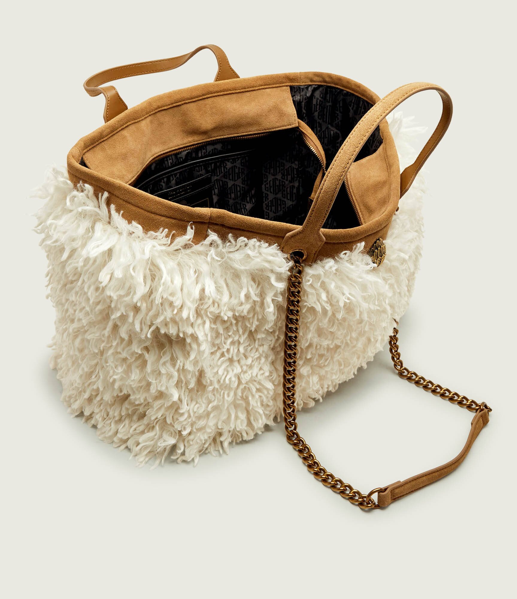 Kurt Geiger Geantă shopper Hoxton | zamsz | shearling