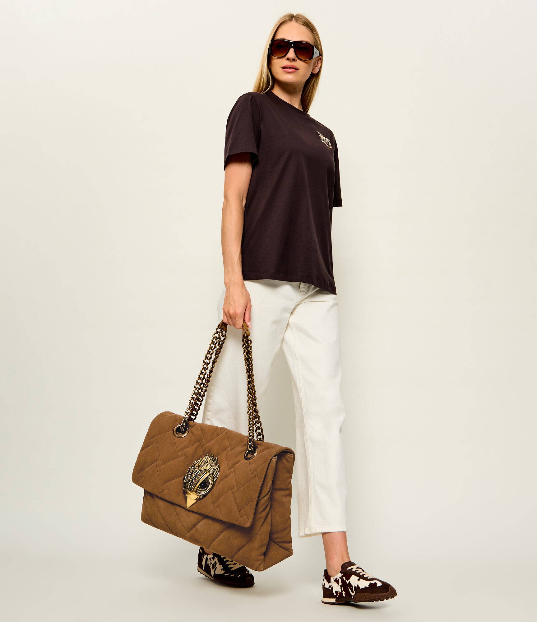 Kurt Geiger Geantă shopper Macro Kensington | piele întoarsă
