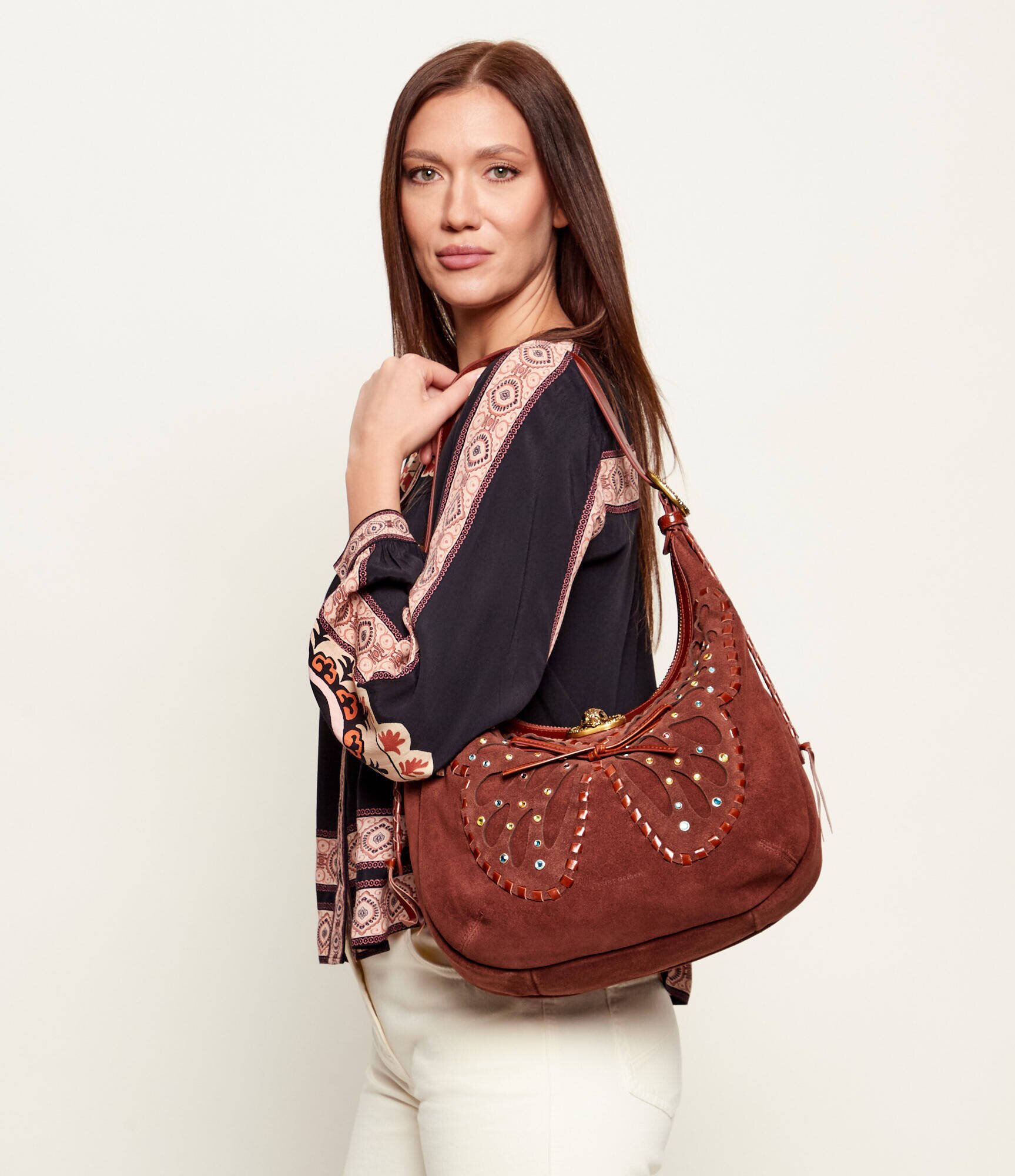 Kurt Geiger Hobo CHELSEA | piele întoarsă