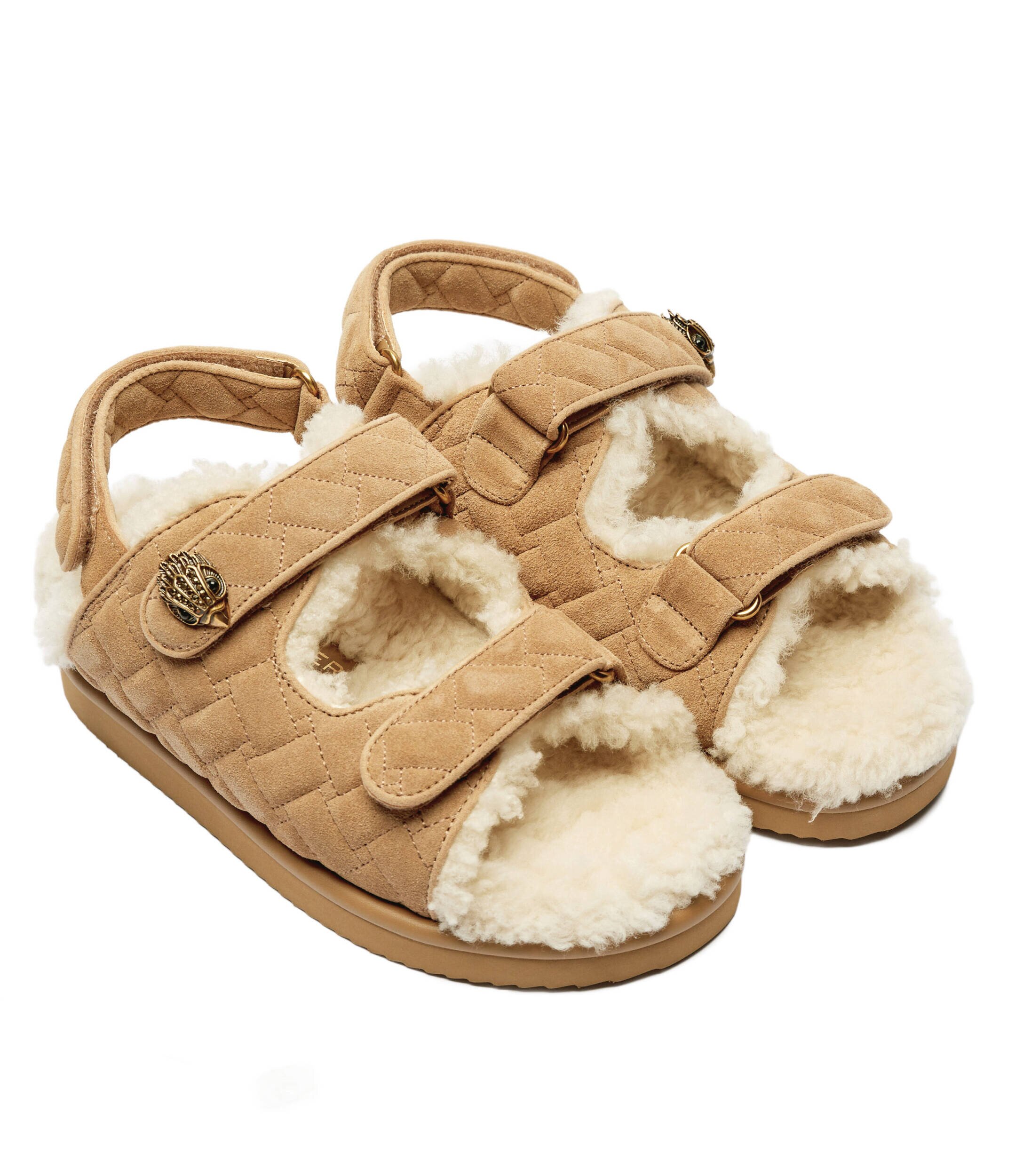 Kurt Geiger Sandale Orson Teddy | shearling | piele întoarsă
