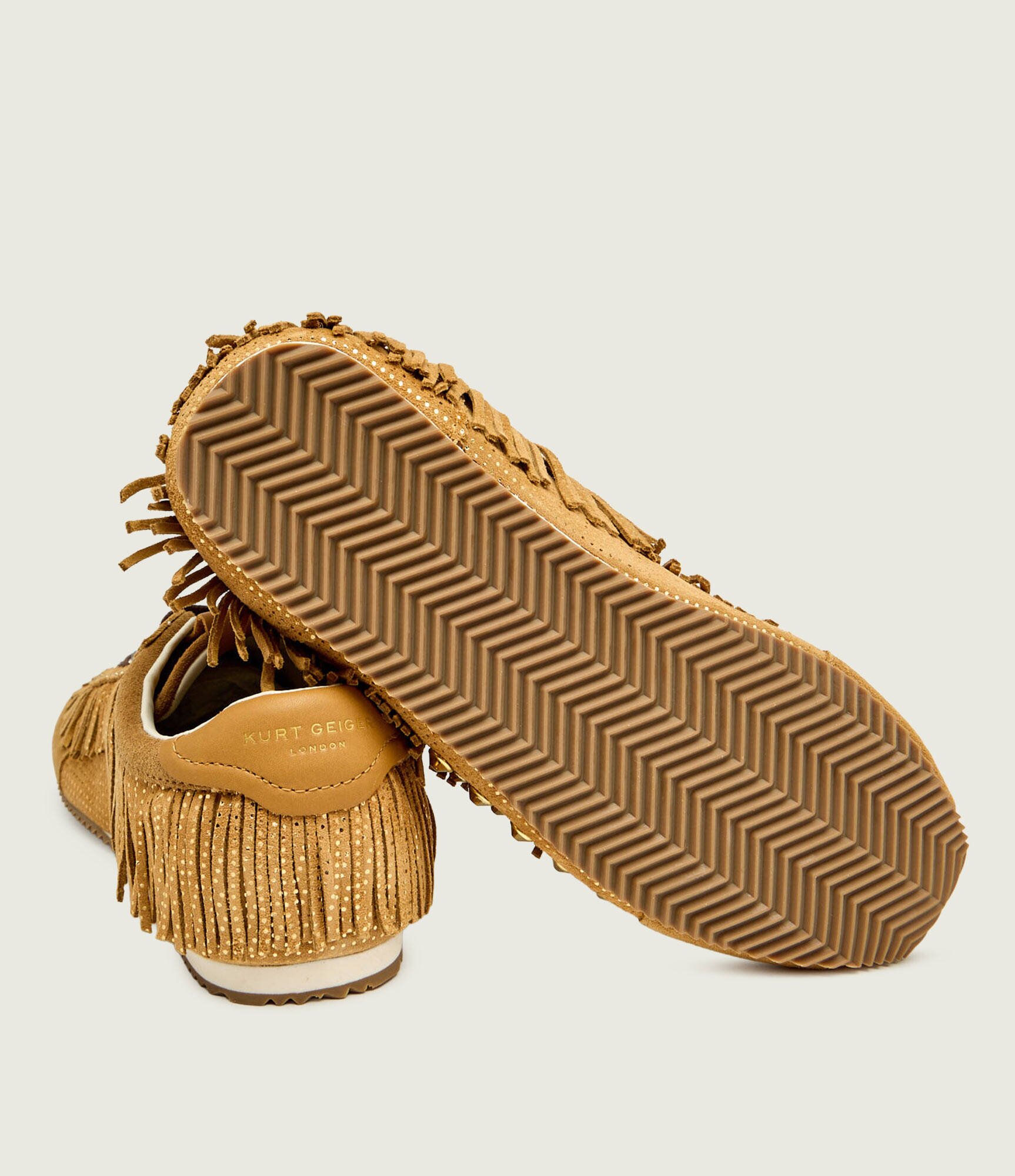 Kurt Geiger Sneakers ISLINGTON FRINGE | piele întoarsă