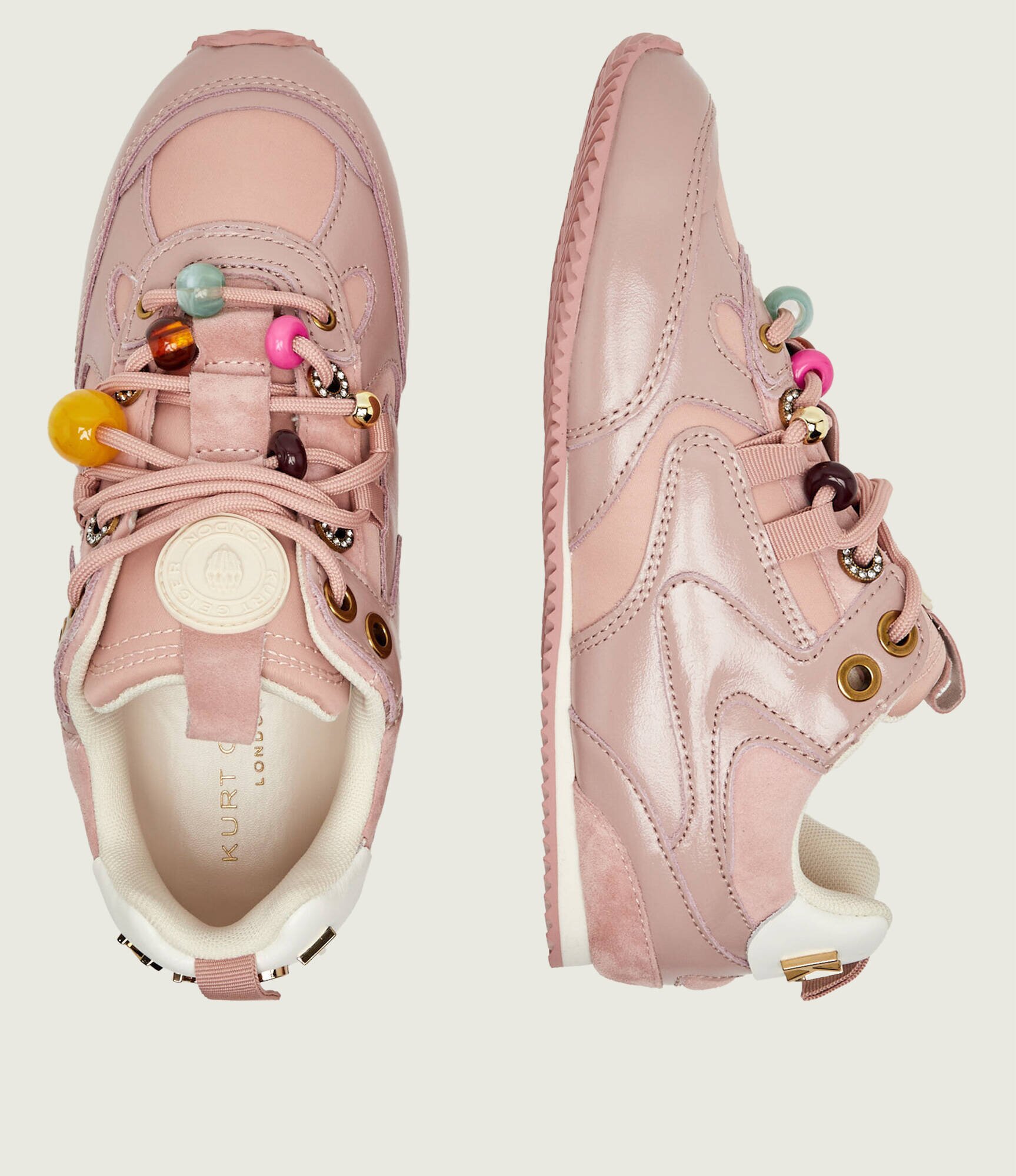 Kurt Geiger Teniși din piele Kurt Bead Slim | piele întoarsă