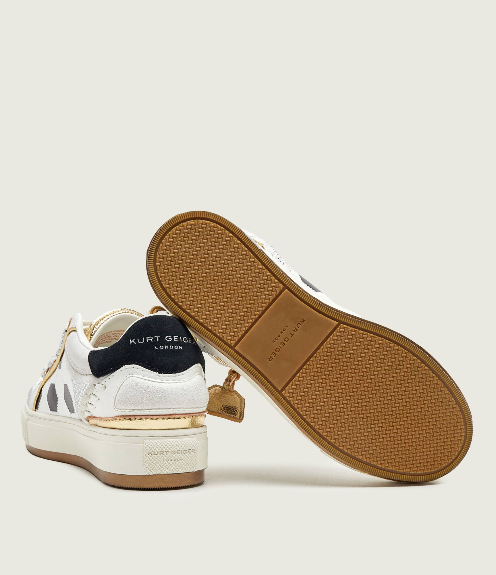 Kurt Geiger Teniși din piele Southbanks Footy | piele întoarsă