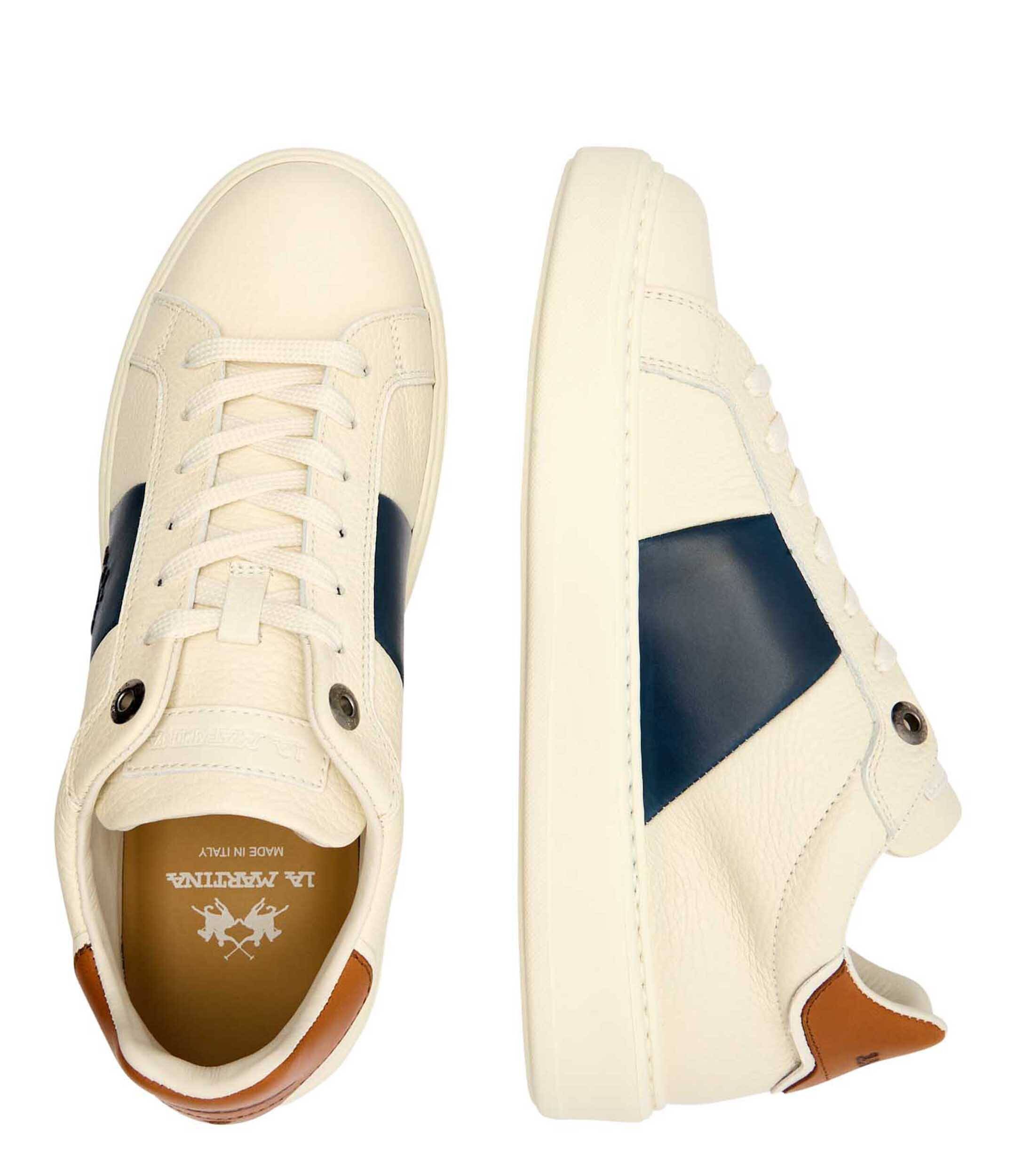 La Martina De piele sneakers GRANA