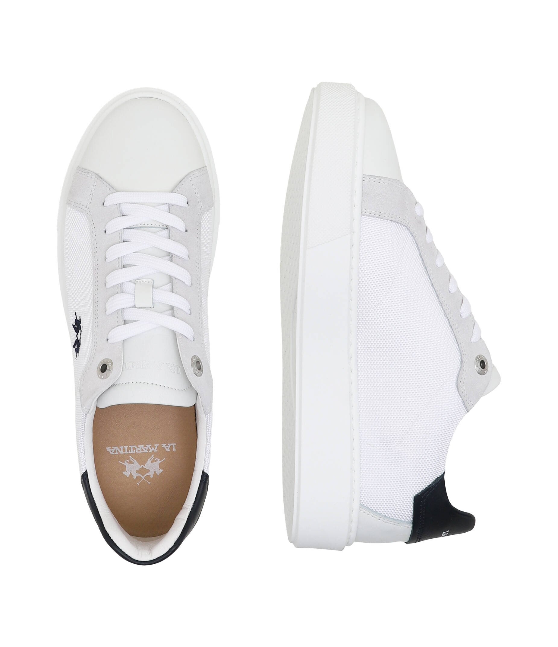 La Martina Sneakers cu adaos de piele