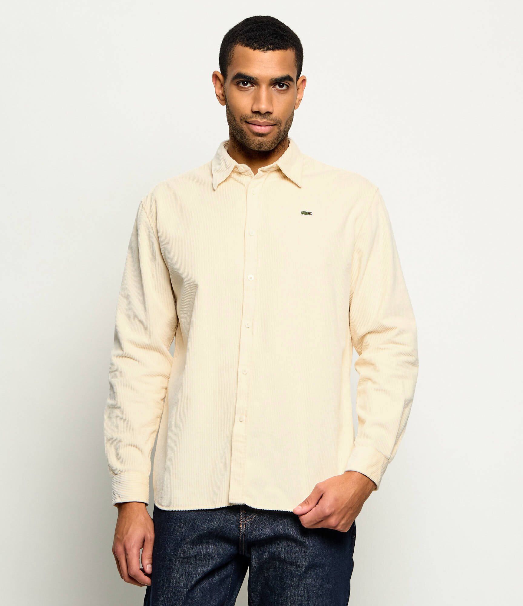Lacoste Cămașă | regular fit | catifea reiată