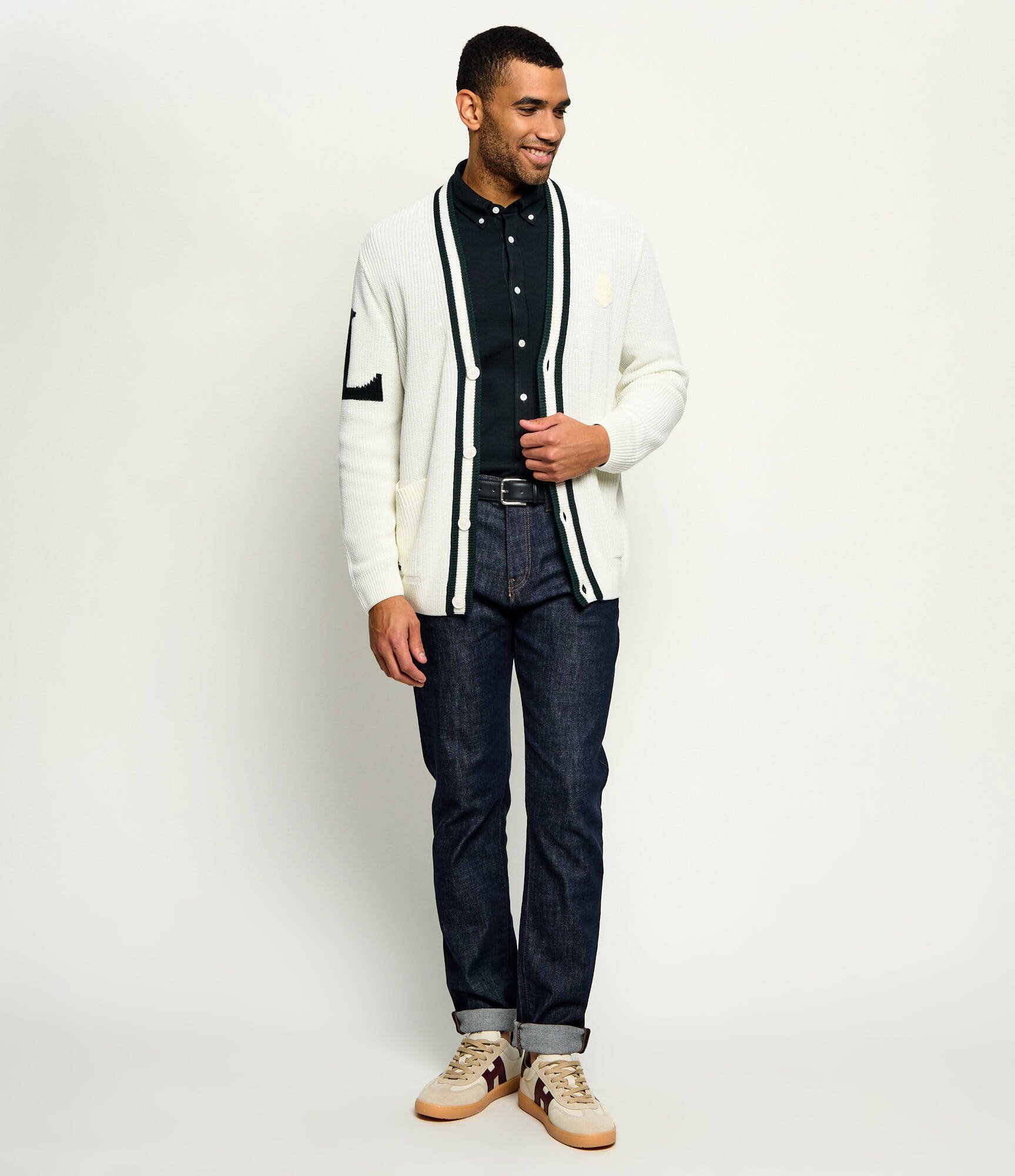 Lacoste Cardigan | Relaxed fit cu adaos de lână