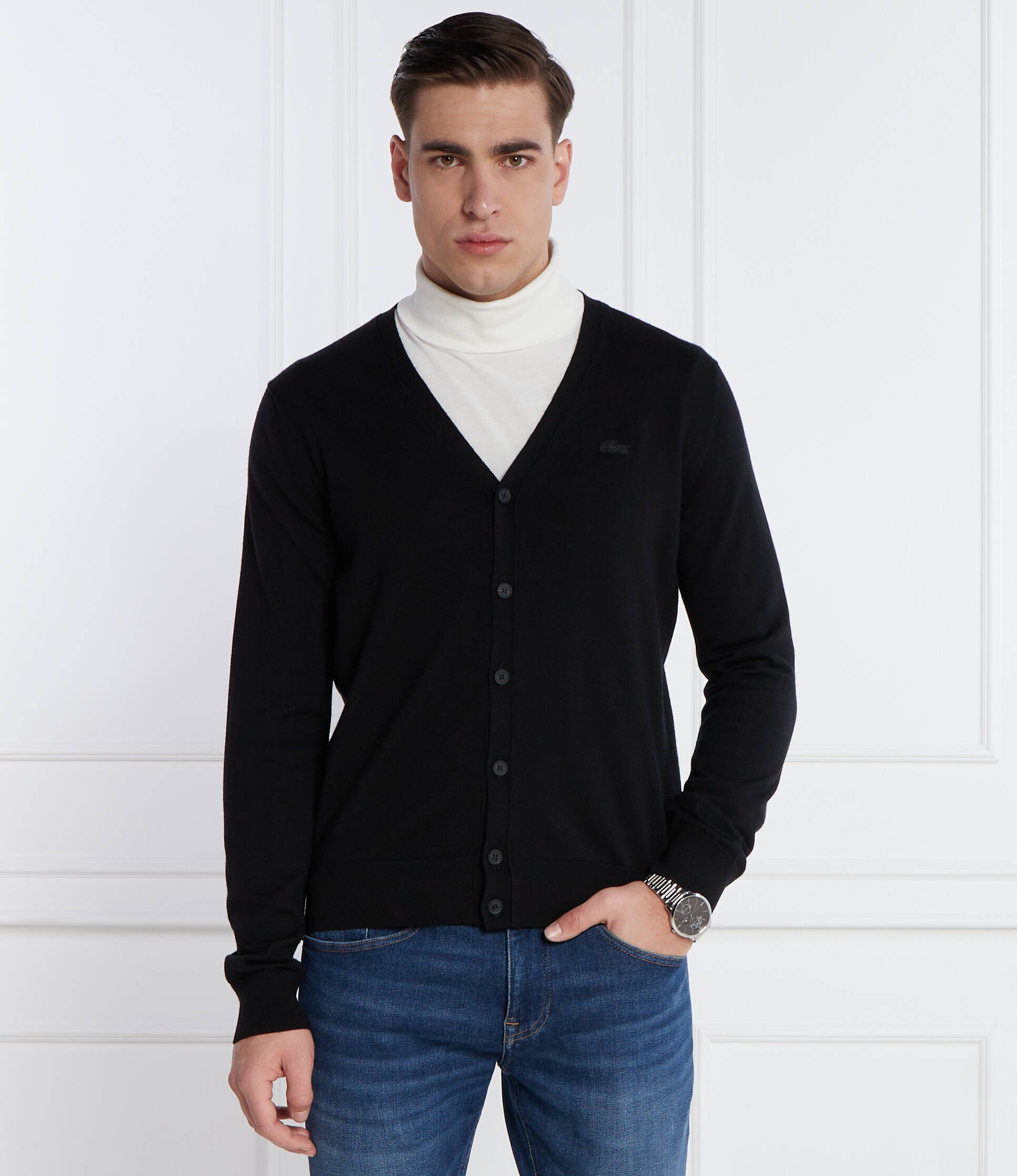 Lacoste De lână cardigan | Regular Fit