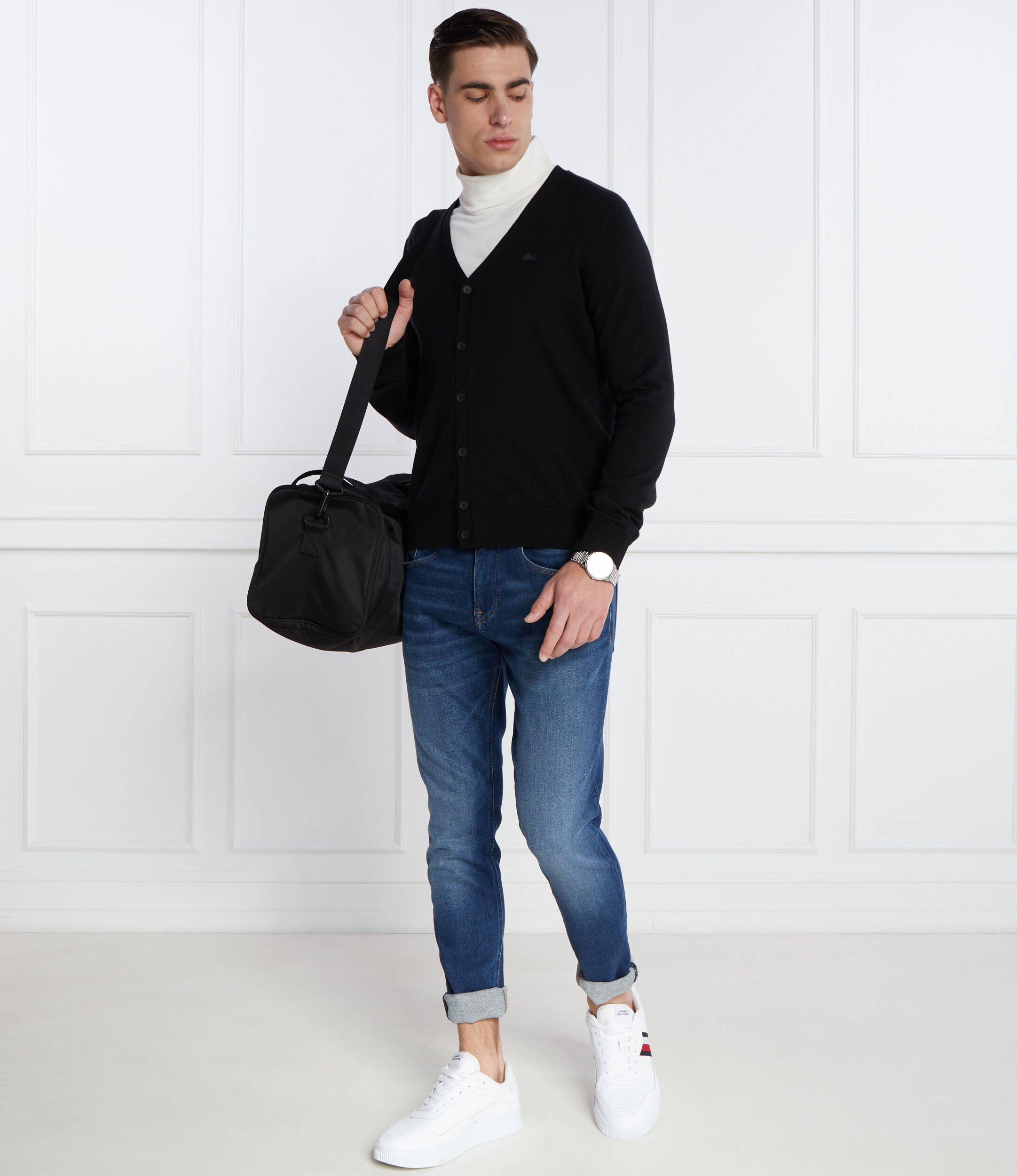 Lacoste De lână cardigan | Regular Fit