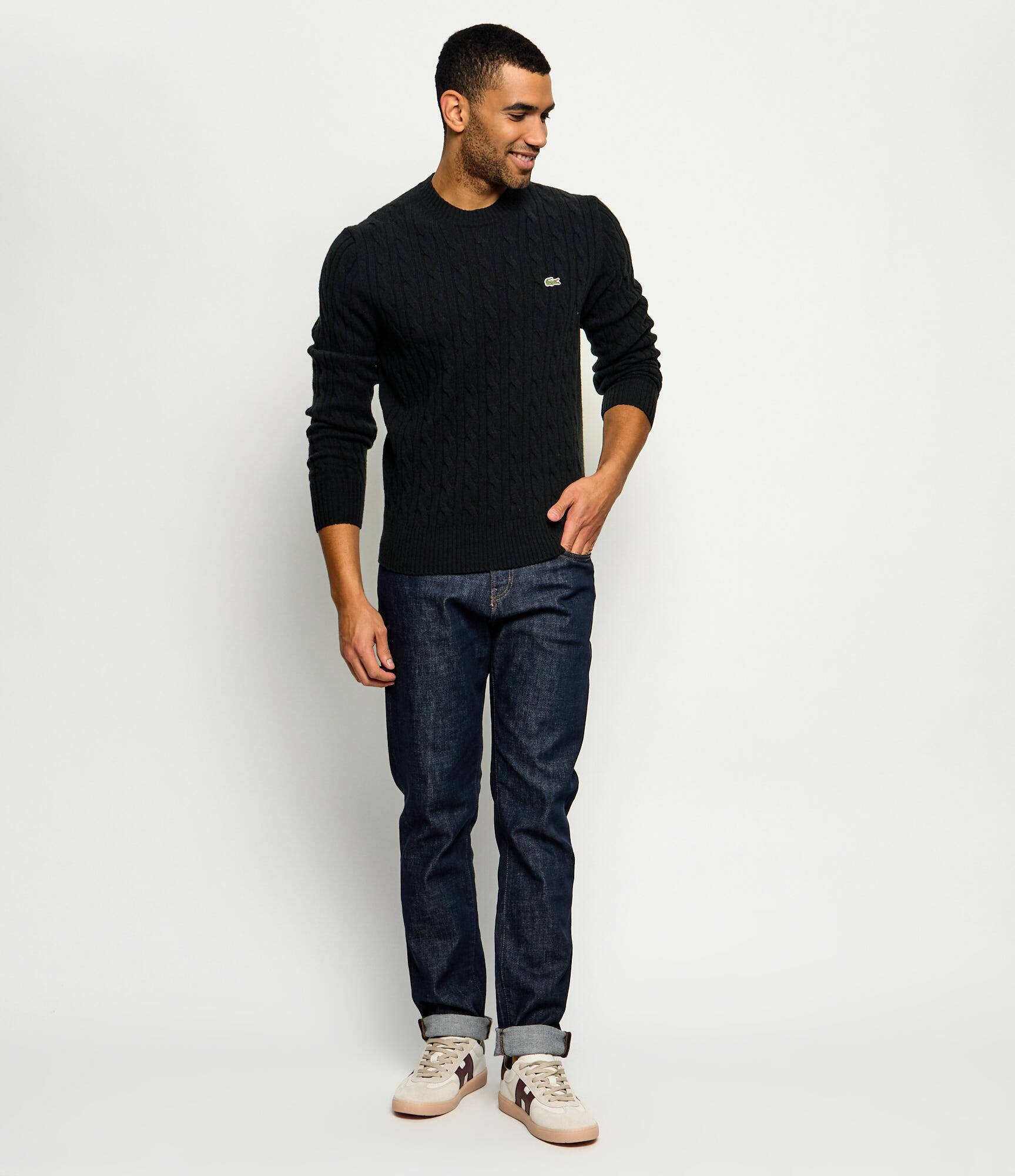 Lacoste De lână pulover | Classic fit