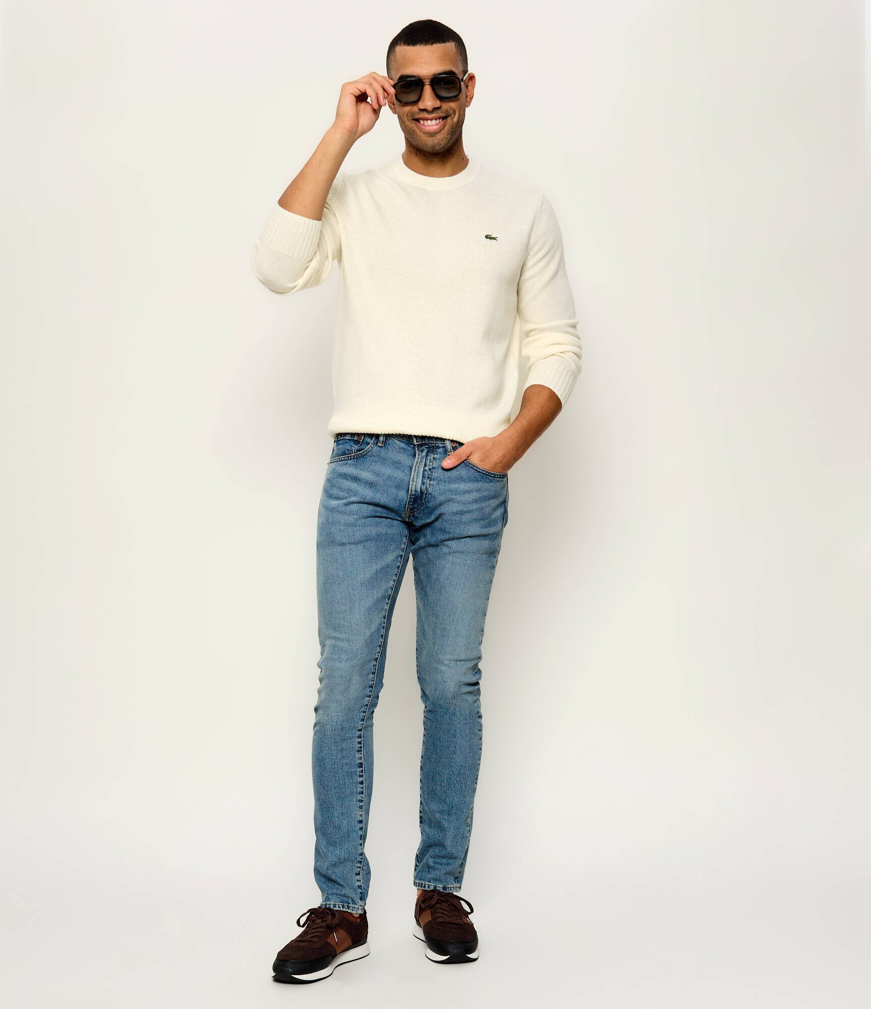 Lacoste De lână pulover | Classic fit