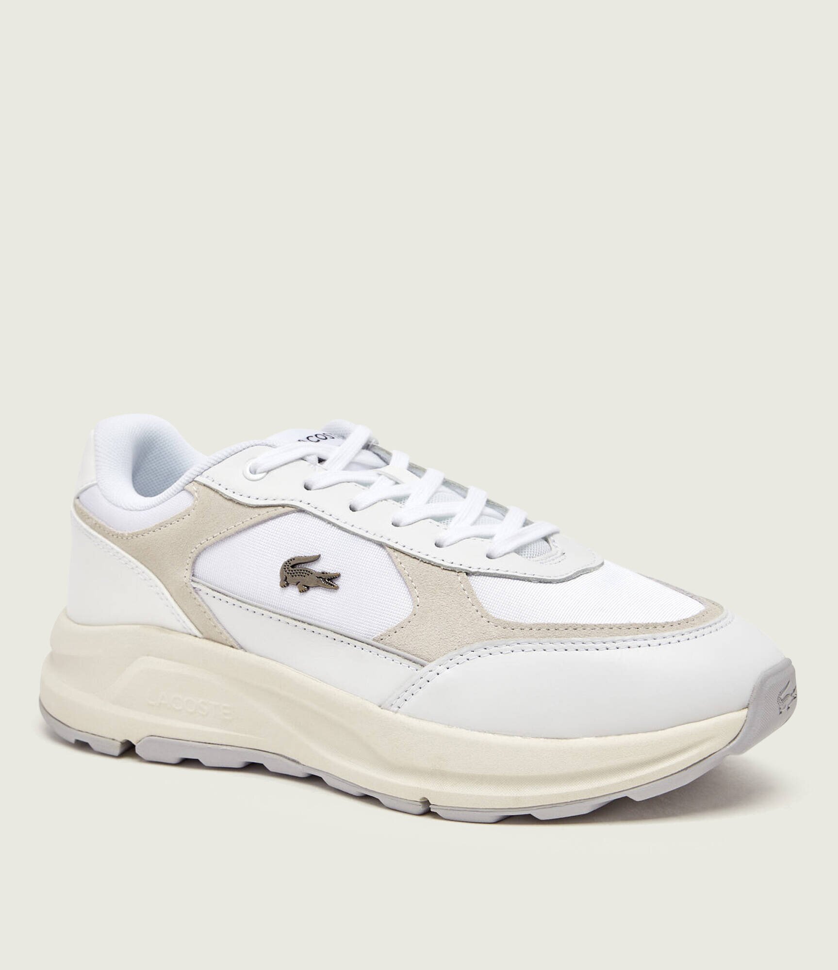 Lacoste Sneakers Run Set cu adaos de piele | piele întoarsă