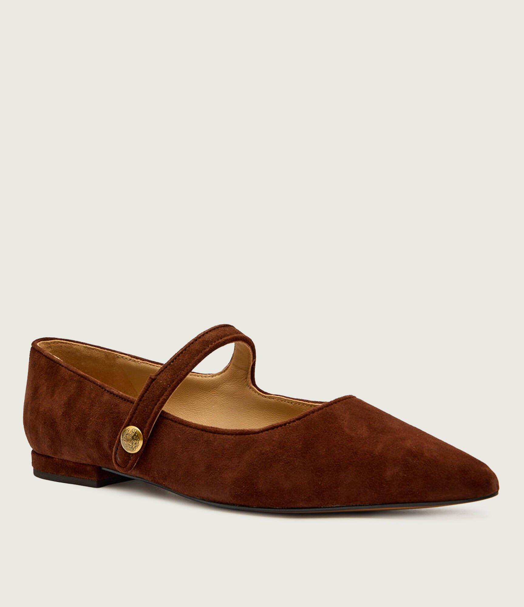 Lauren Ralph Lauren Balerini Londyn Mary Jane | piele întoarsă