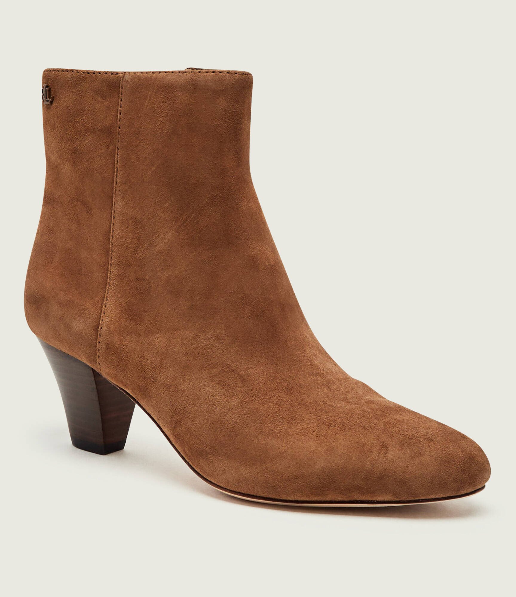 Lauren Ralph Lauren Botine cu toc Emersyn | piele întoarsă