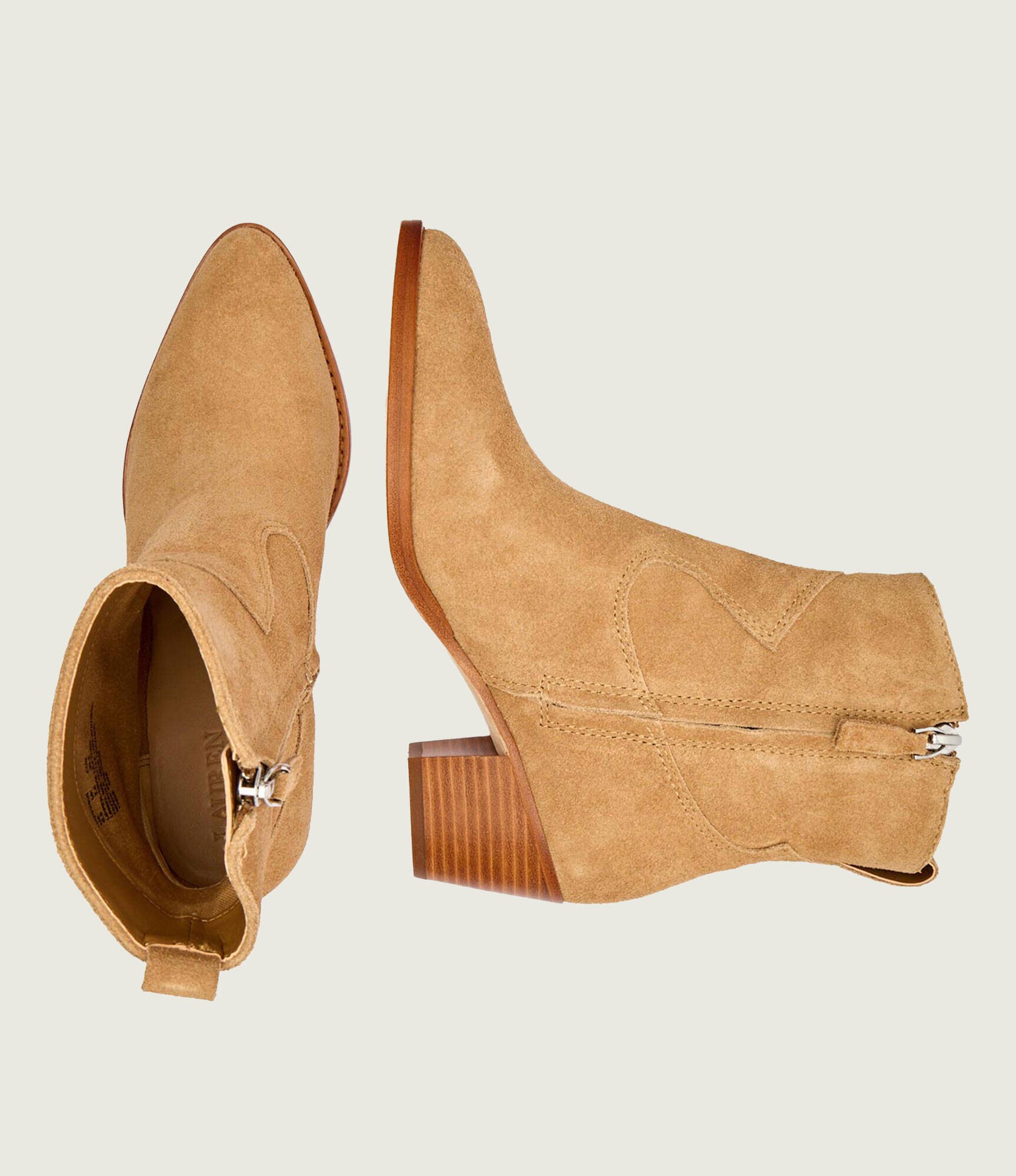 Lauren Ralph Lauren Cizme cowboy HARPHER | piele întoarsă