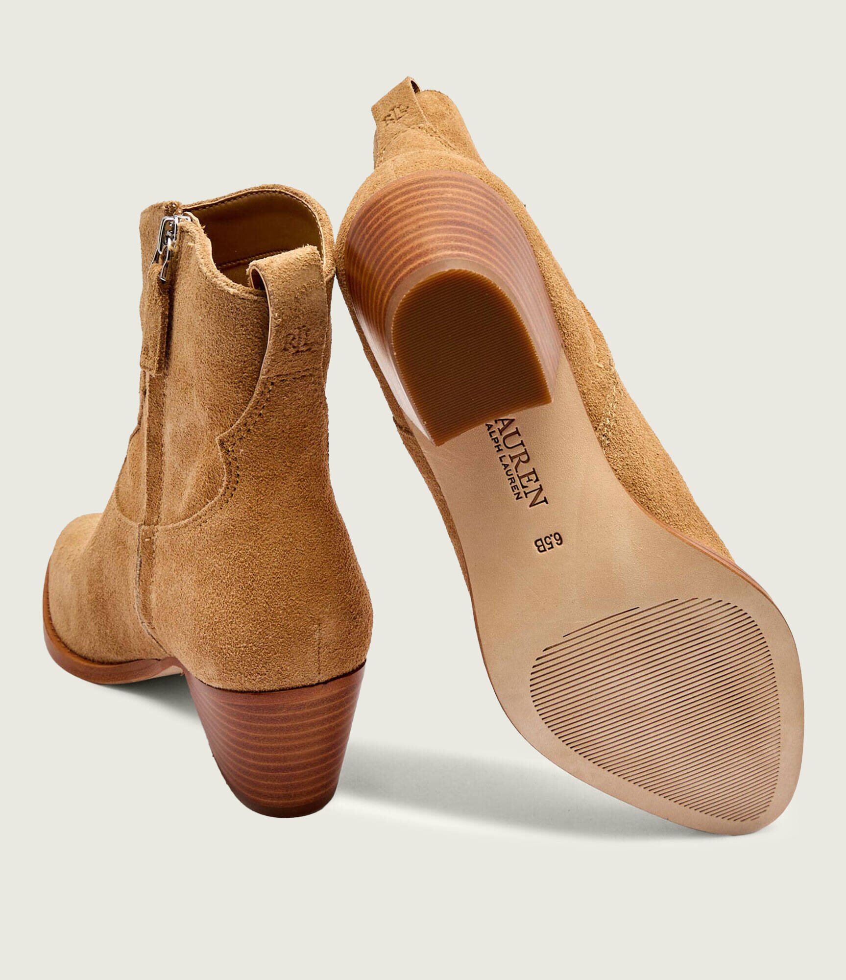 Lauren Ralph Lauren Cizme cowboy HARPHER | piele întoarsă