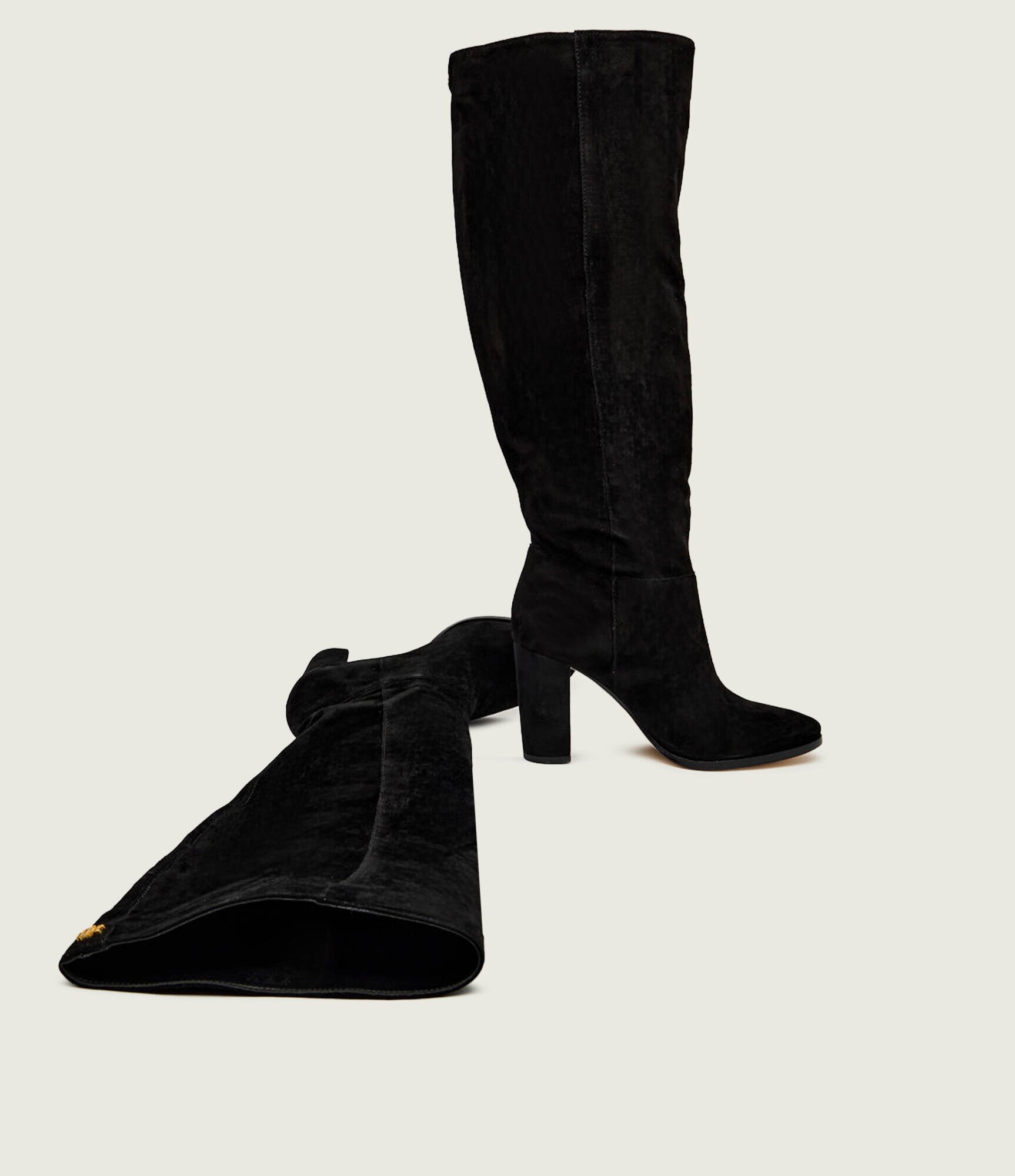 Lauren Ralph Lauren Cizme cu toc ARTIZAN | piele întoarsă