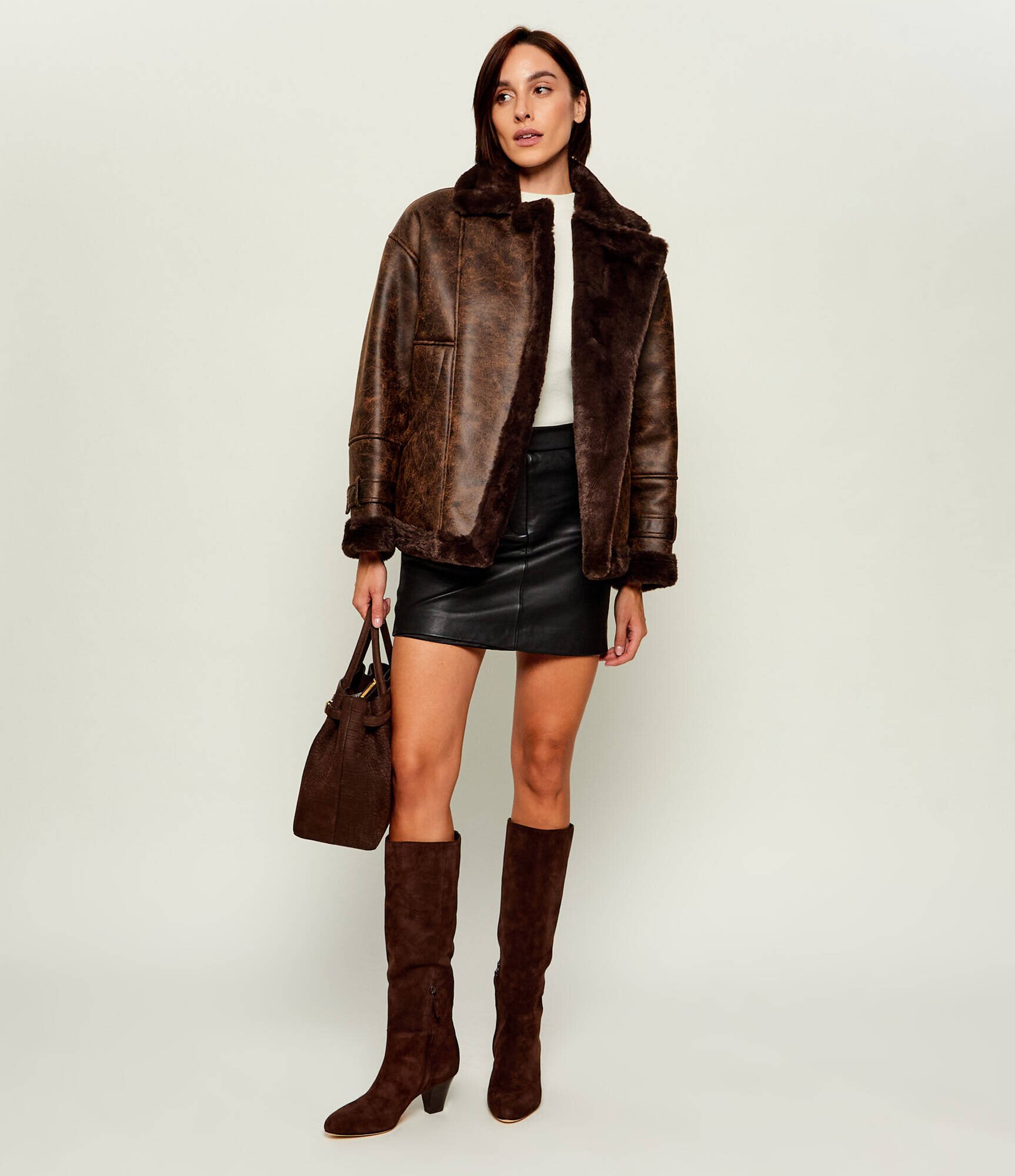 Lauren Ralph Lauren Cizme cu toc Emersyn | piele întoarsă