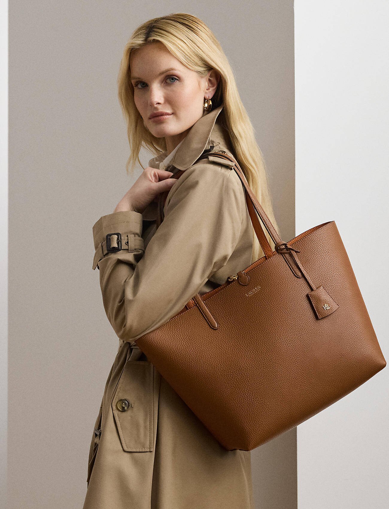 Lauren Ralph Lauren Cu două fețe geantă shopper + borsetă