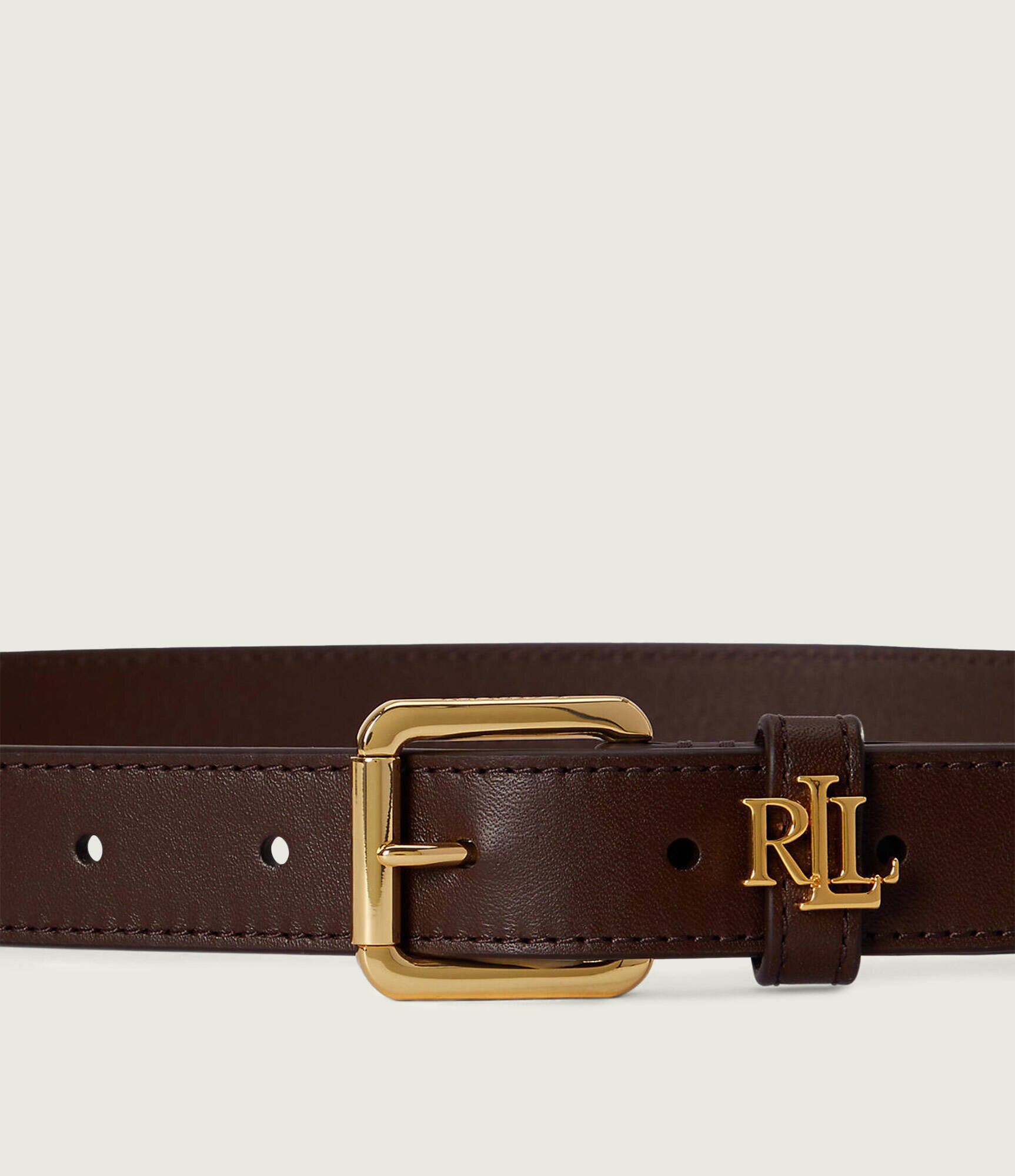 Lauren Ralph Lauren Curea de piele Logo Keeper