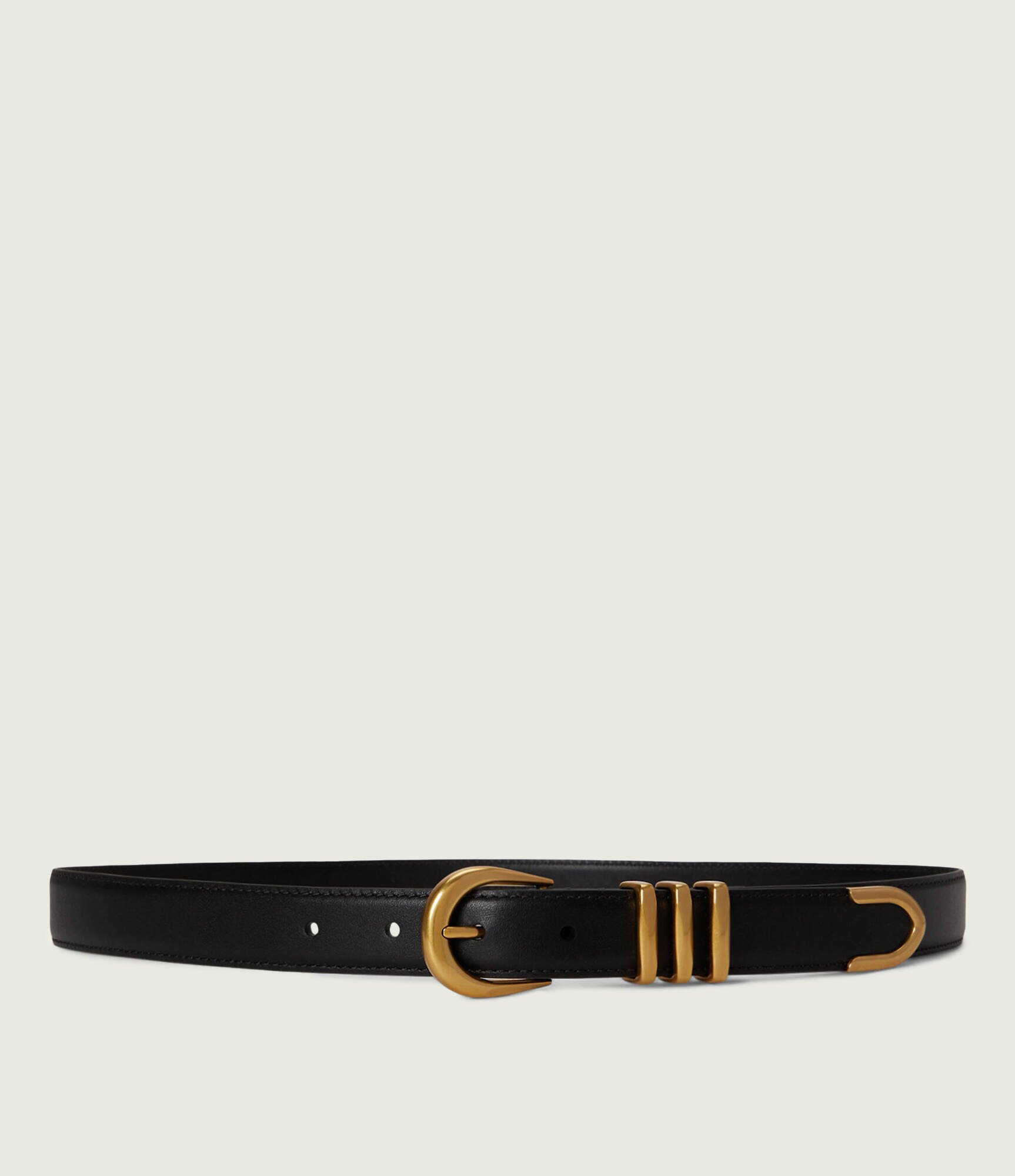 Lauren Ralph Lauren Curea de piele Metal Keeper