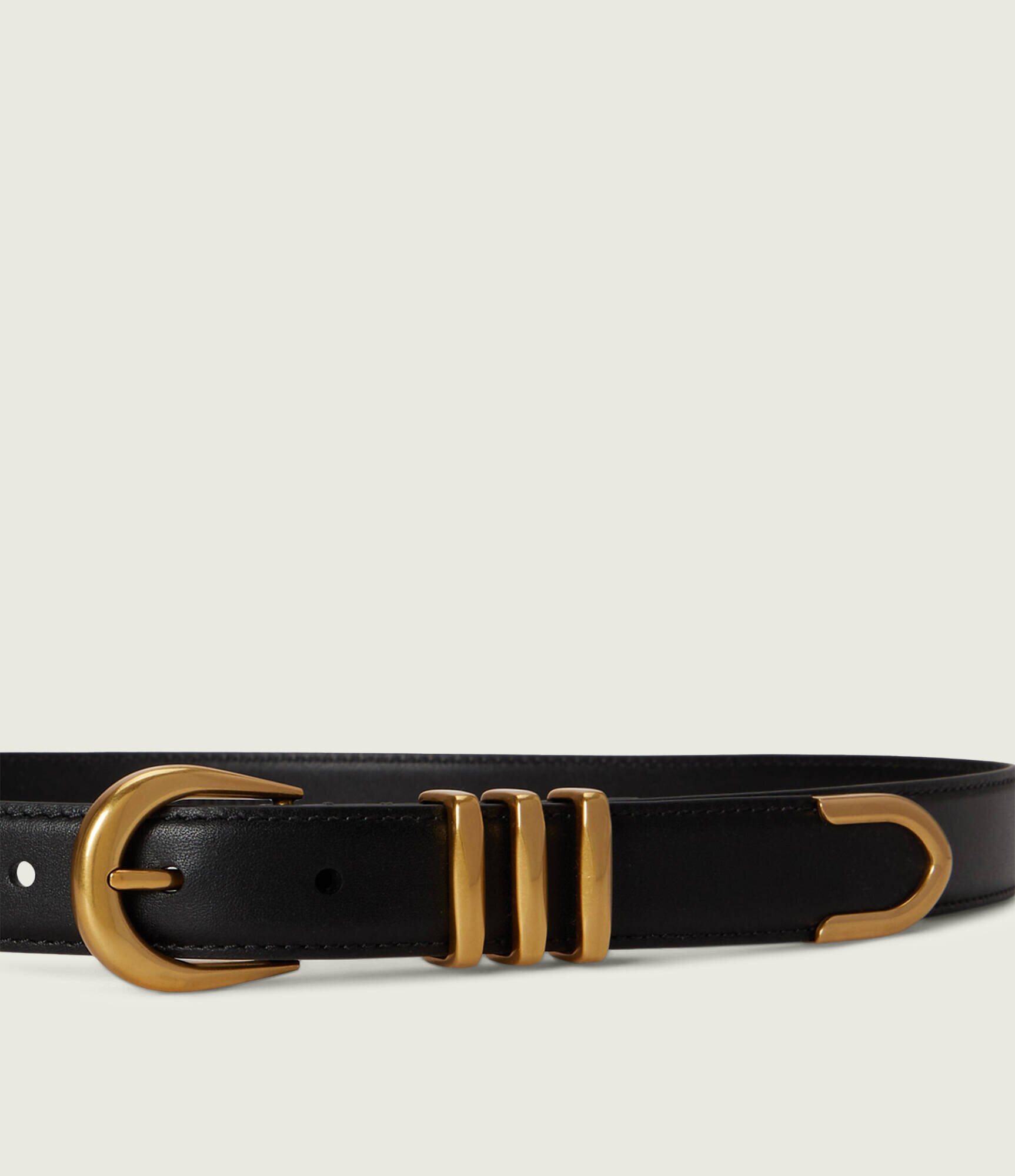 Lauren Ralph Lauren Curea de piele Metal Keeper