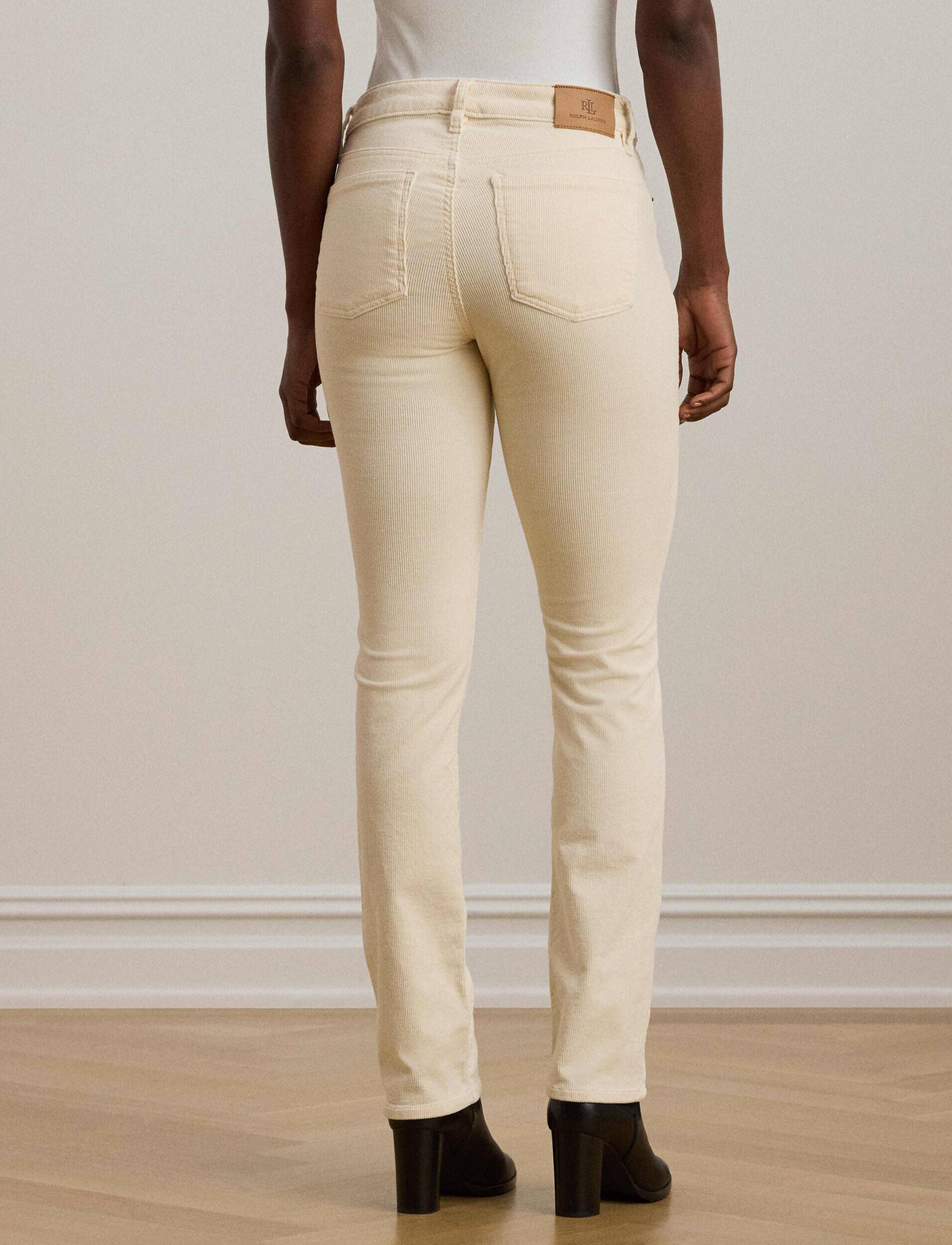 Lauren Ralph Lauren De catifea reiată pantaloni WALE CORD | Straight fit