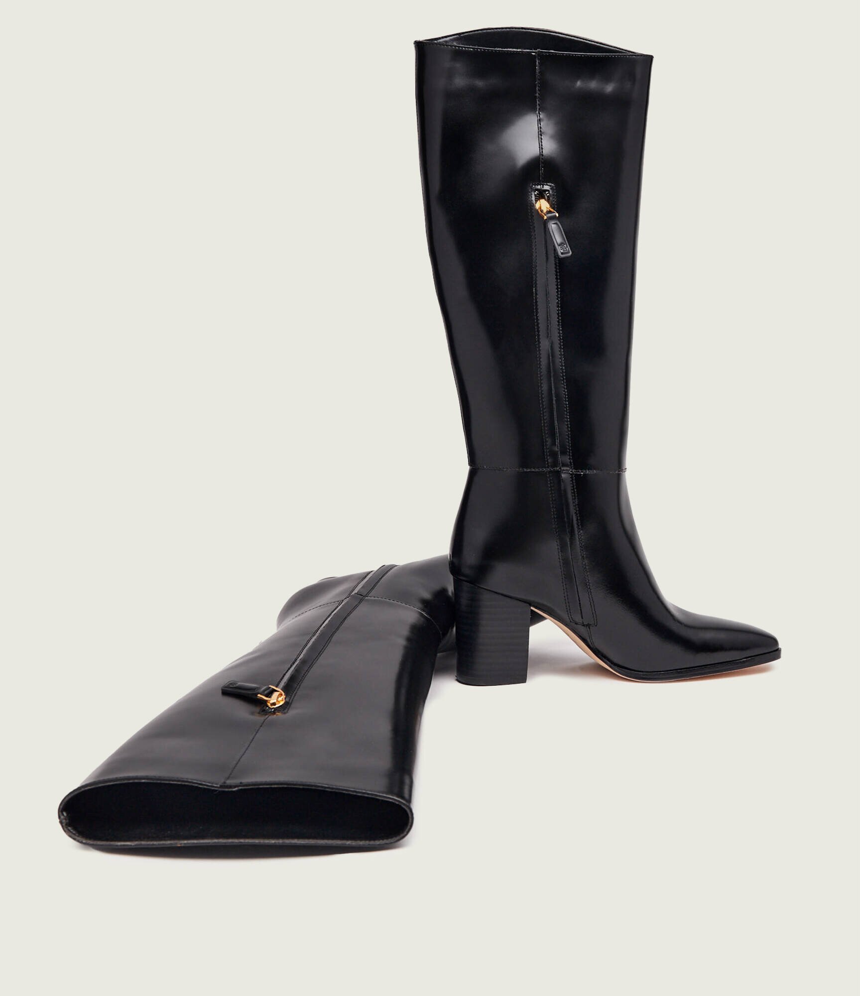 Lauren Ralph Lauren De piele cizme cu toc Raelynn