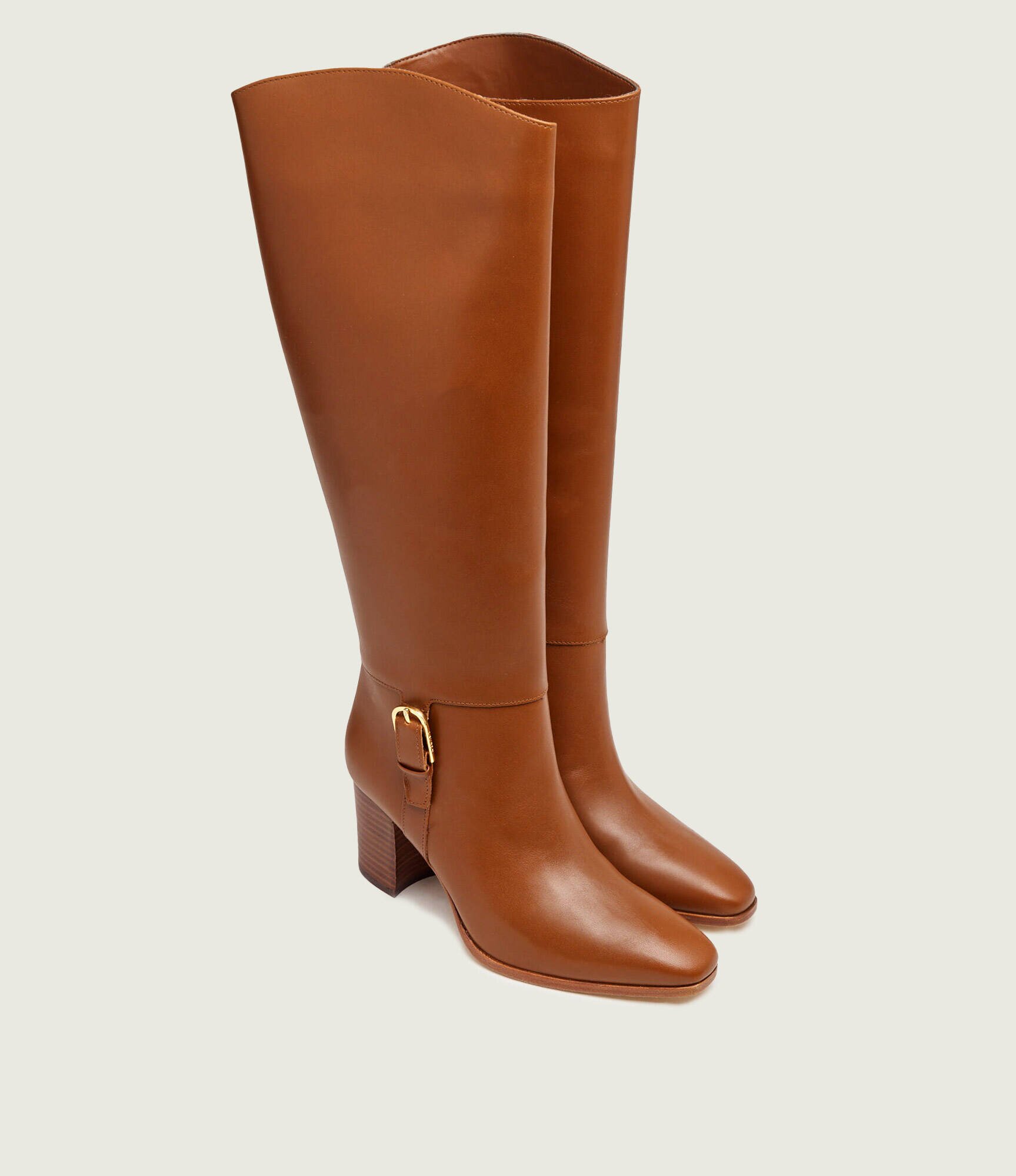 Lauren Ralph Lauren De piele cizme cu toc Raelynn