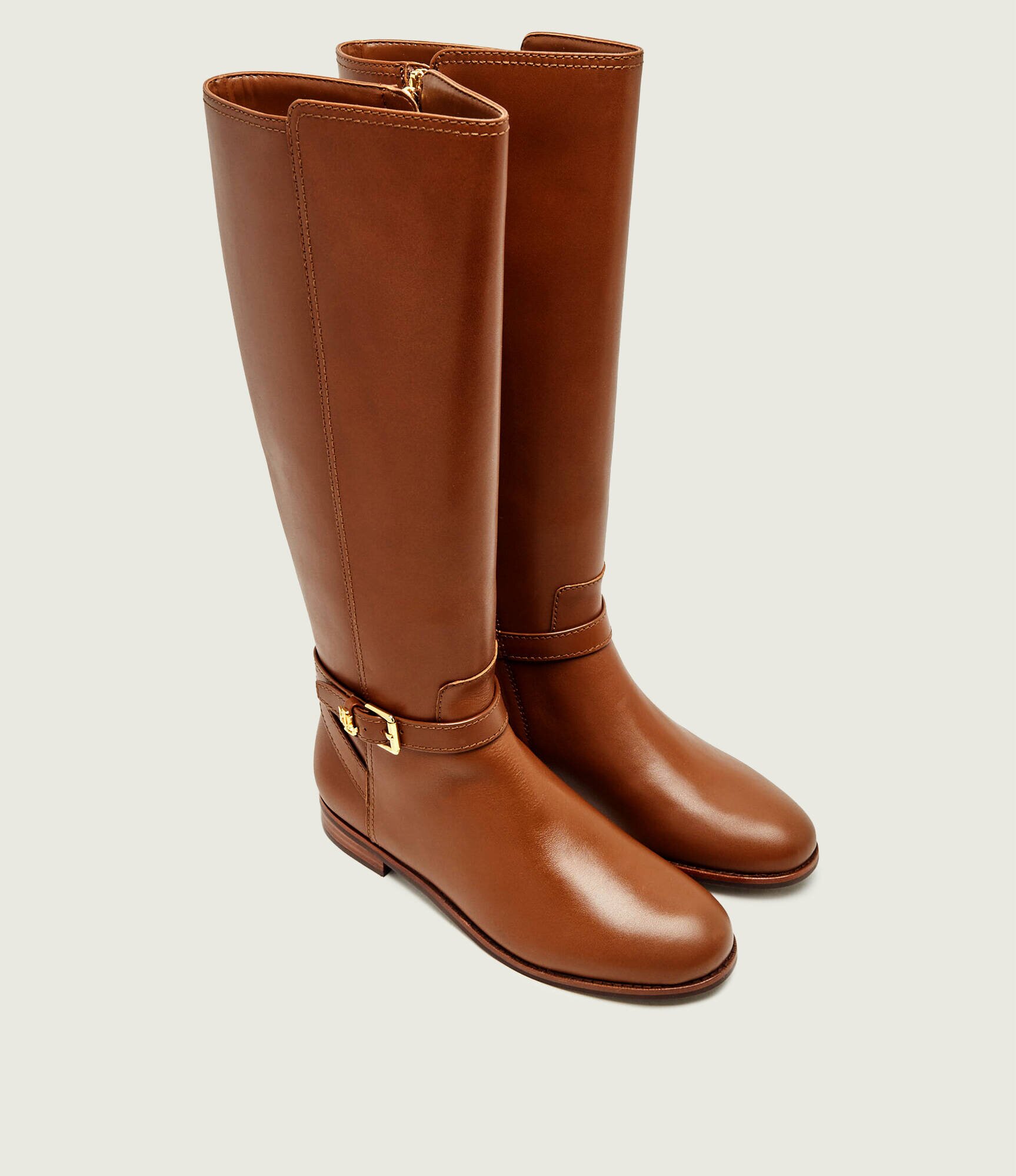 Lauren Ralph Lauren De piele cizme de echitație Brooke