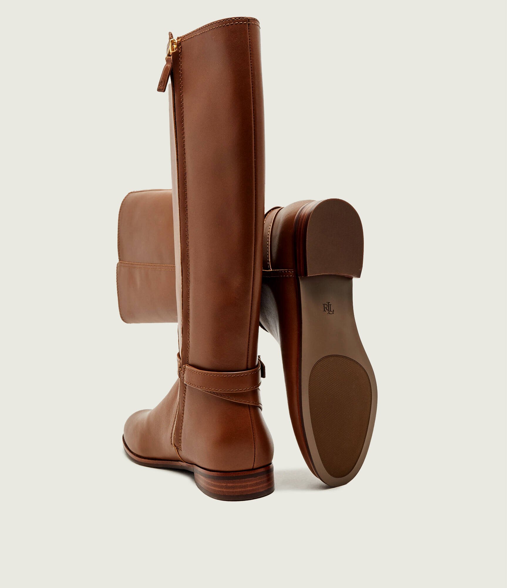 Lauren Ralph Lauren De piele cizme de echitație Brooke
