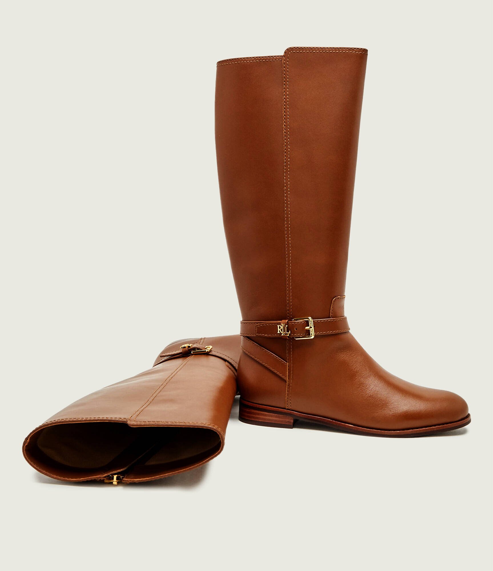 Lauren Ralph Lauren De piele cizme de echitație Brooke
