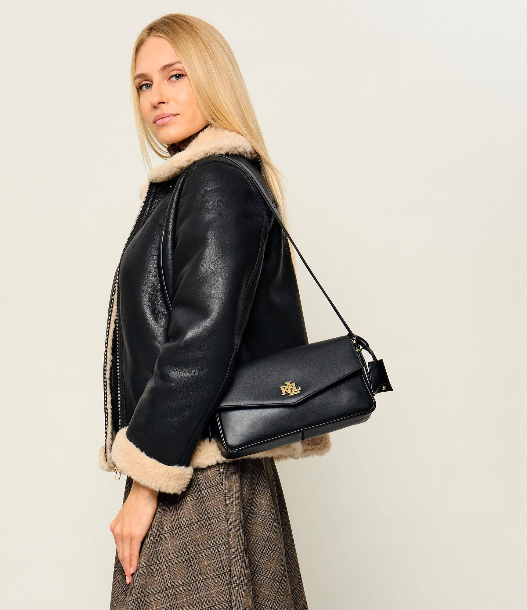 Lauren Ralph Lauren De piele geantă pe umăr Farrah