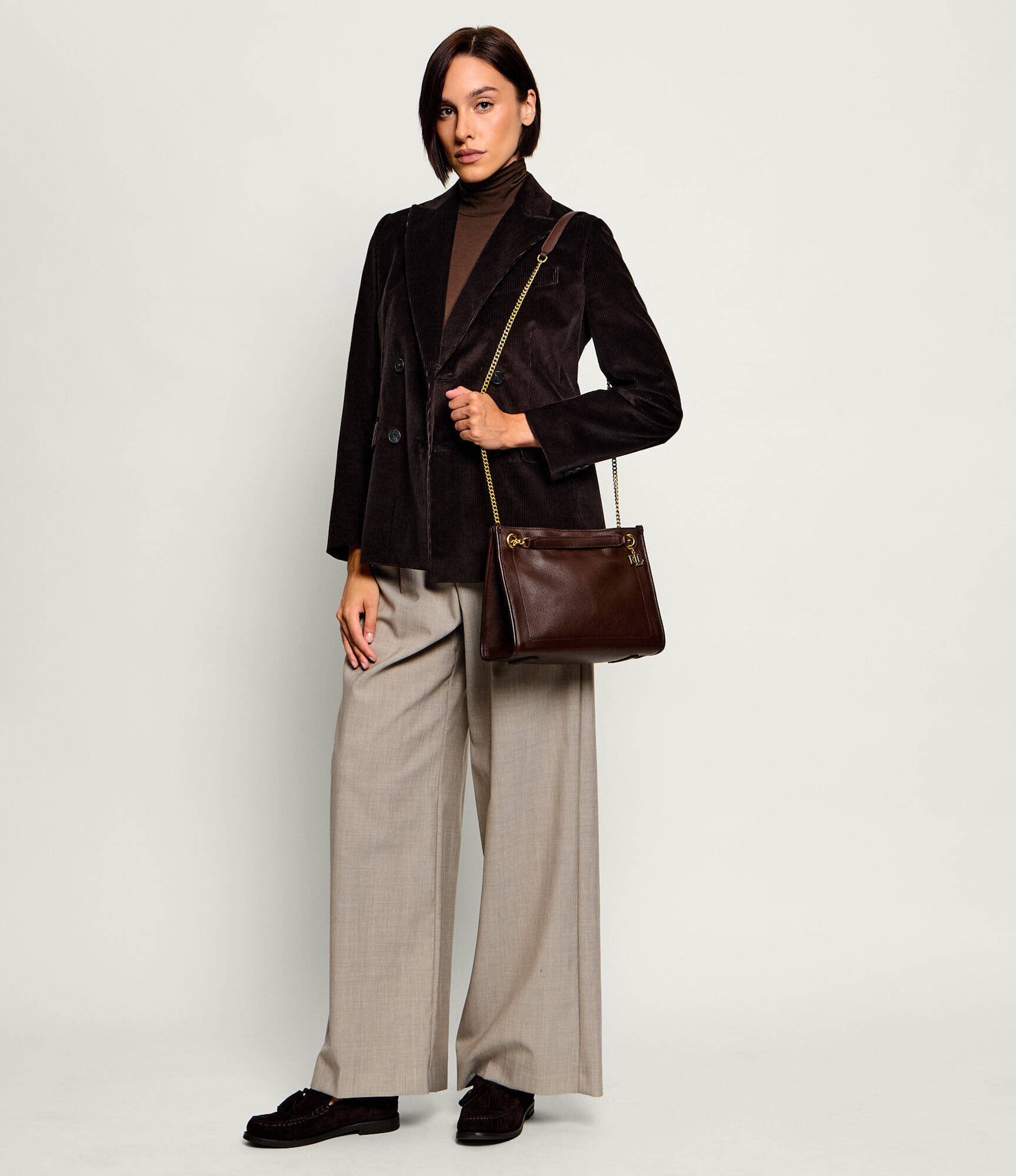 Lauren Ralph Lauren De piele geantă pe umăr Luxe Pebble