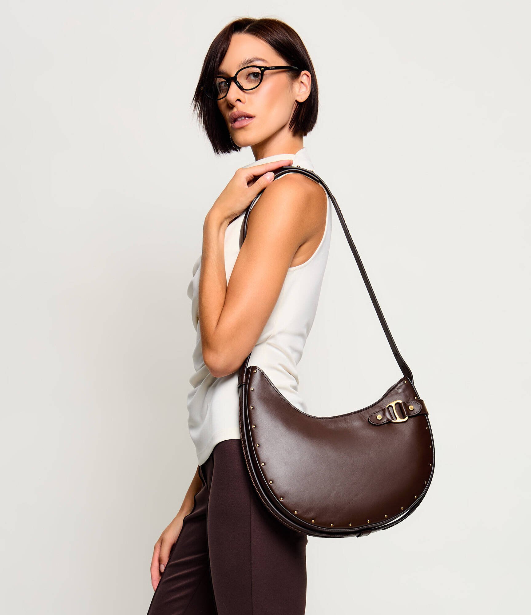 Lauren Ralph Lauren De piele geantă pe umăr Tasha