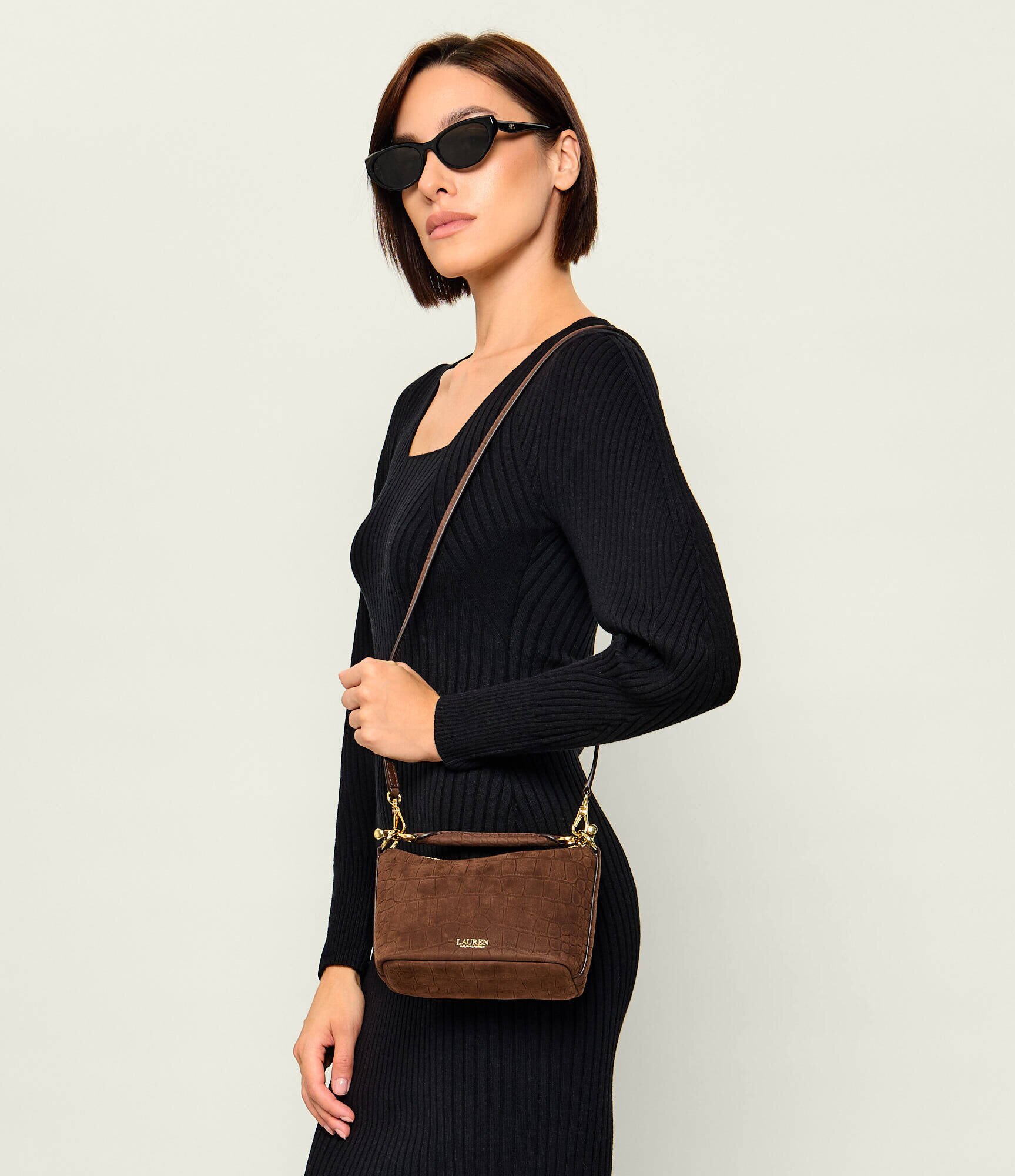 Lauren Ralph Lauren De piele geantă poștaș Blaike