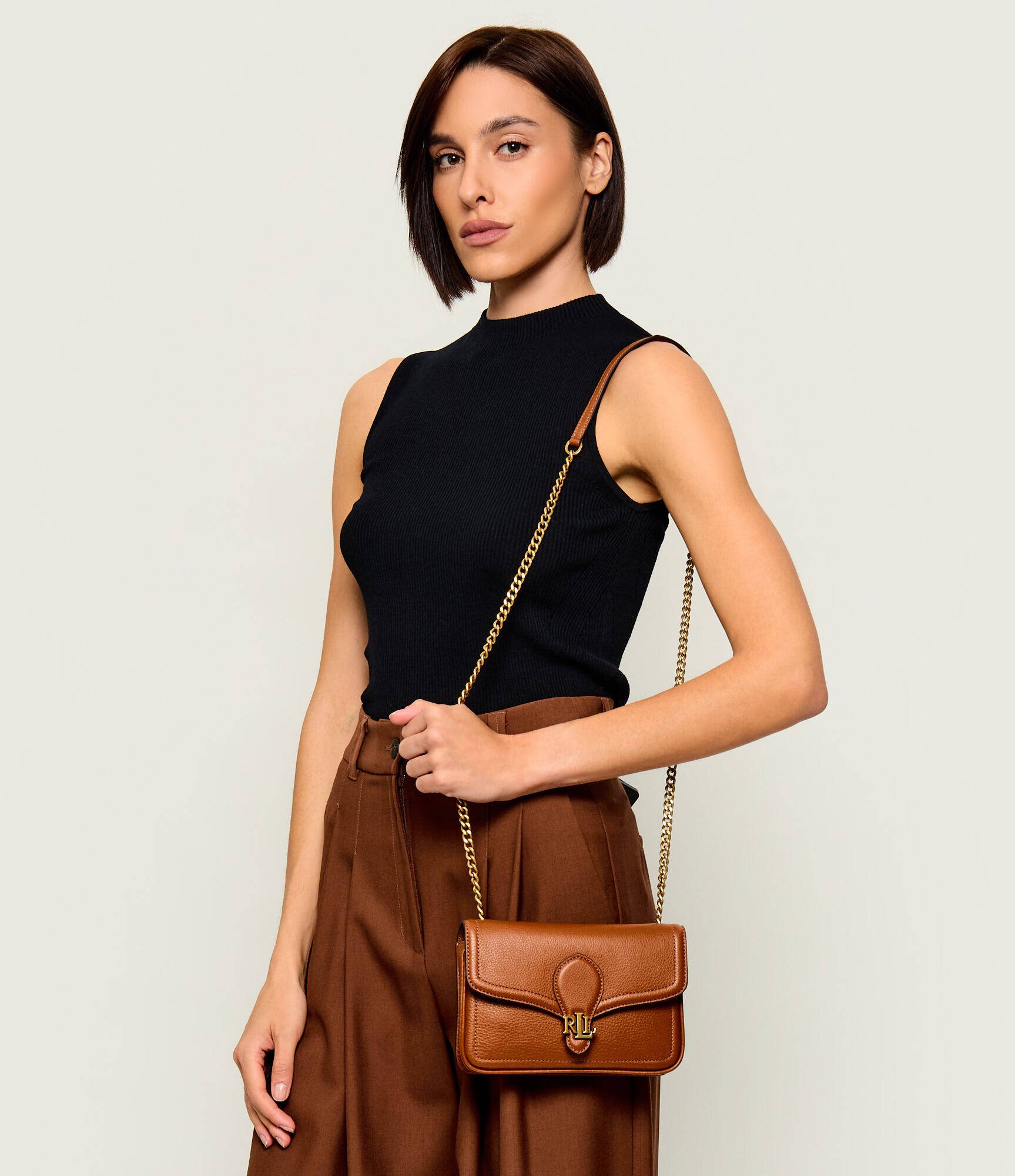 Lauren Ralph Lauren De piele geantă poștaș Bradley