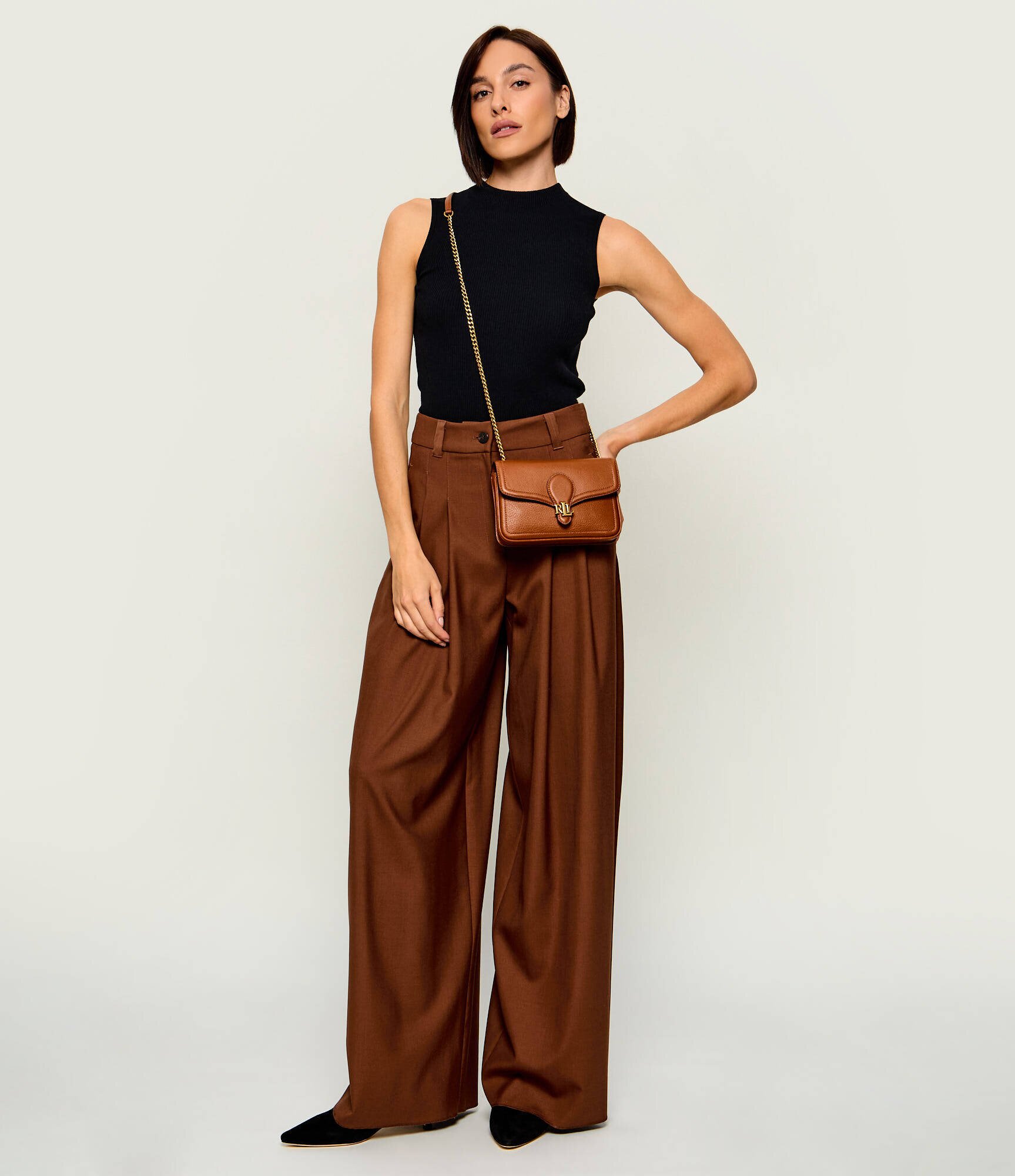 Lauren Ralph Lauren De piele geantă poștaș Bradley
