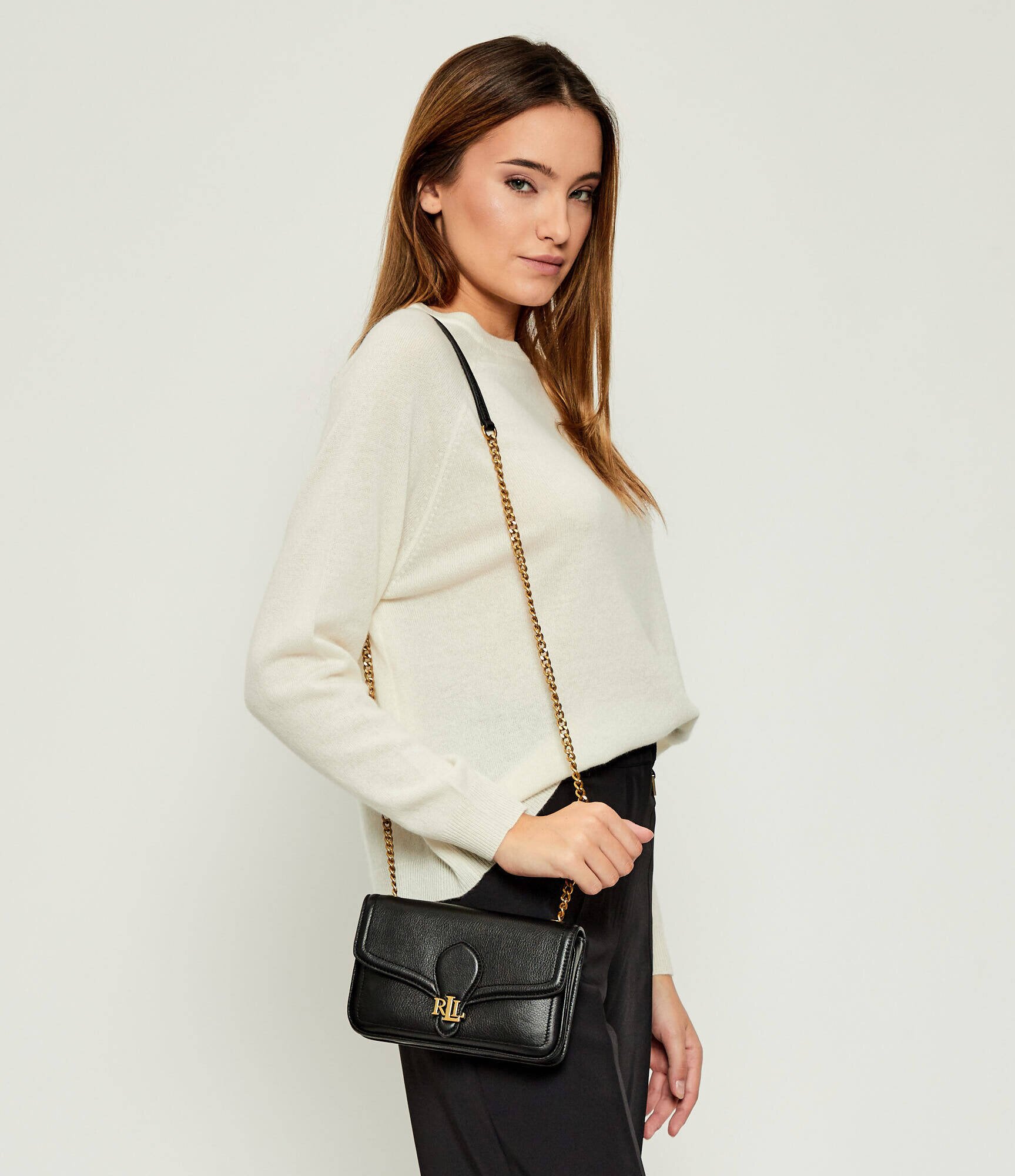 Lauren Ralph Lauren De piele geantă poștaș Bradley
