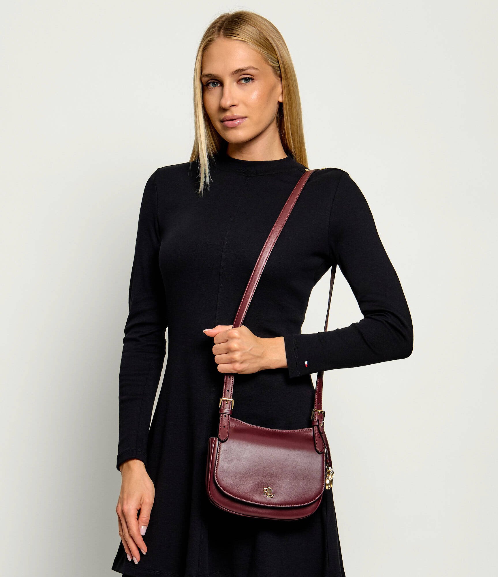 Lauren Ralph Lauren De piele geantă poștaș Marcy