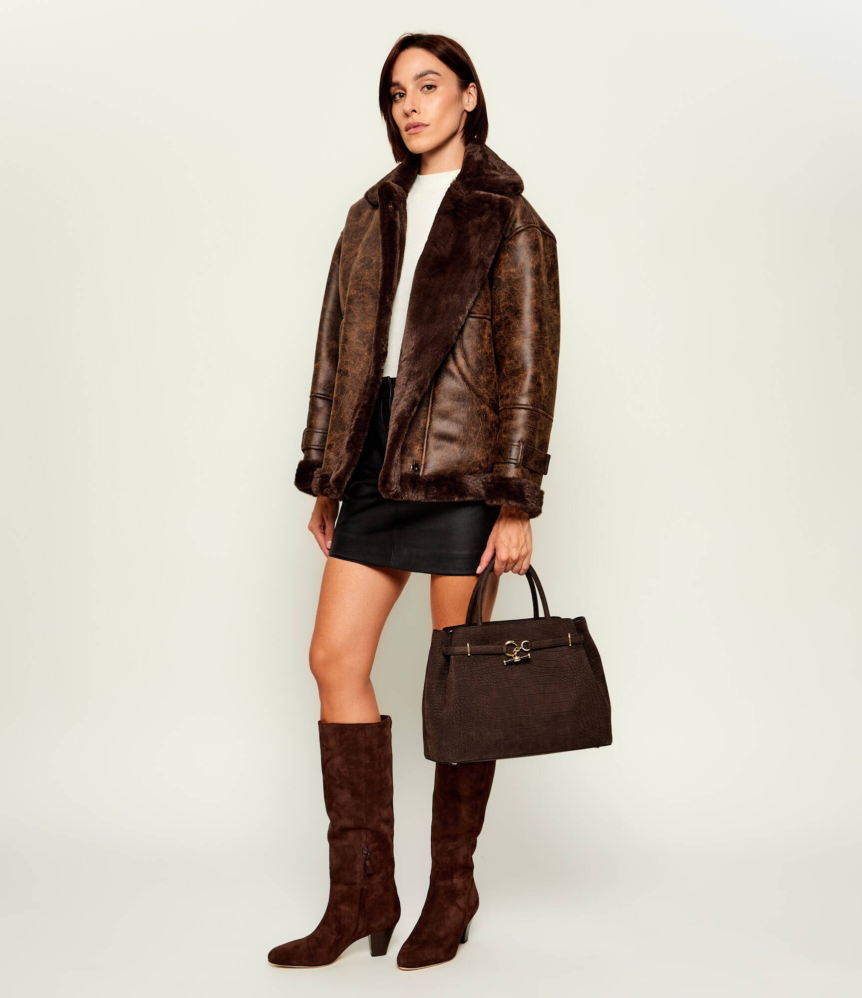 Lauren Ralph Lauren De piele geantă shopper Blaike